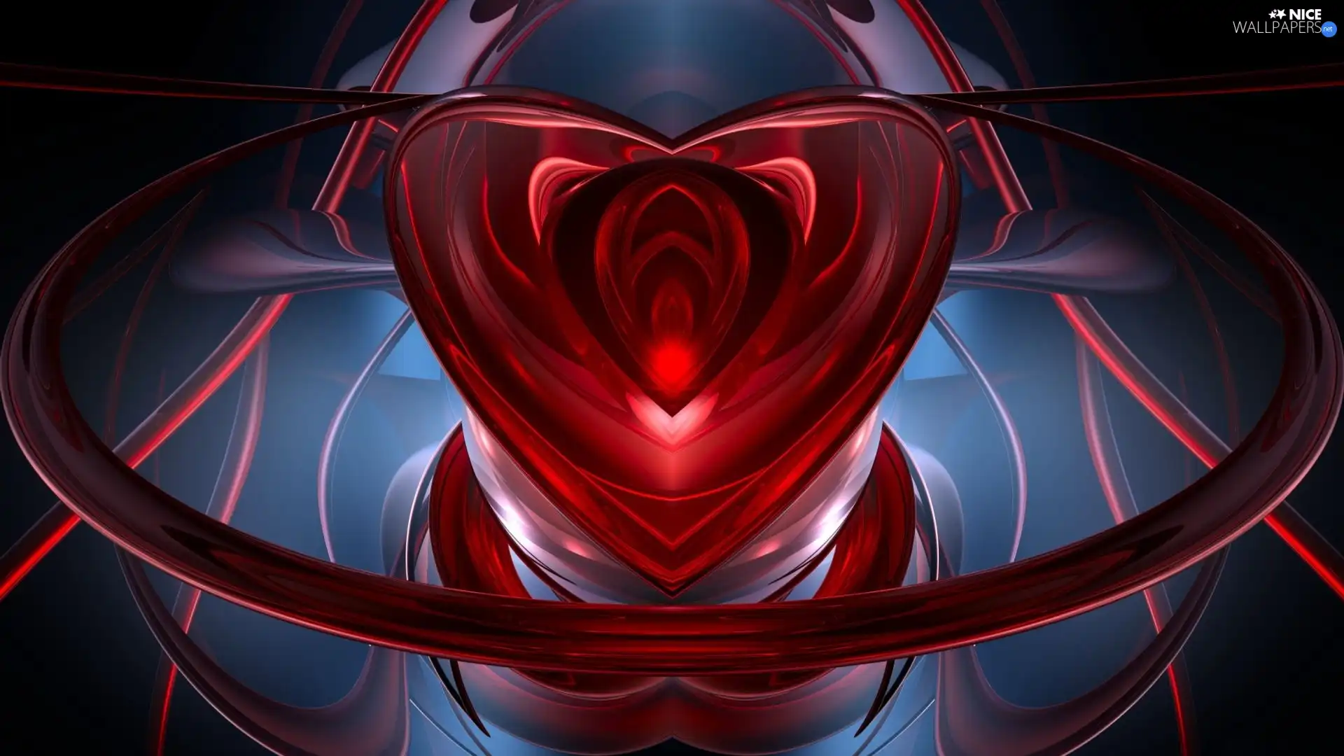 abstraction, Red, Heart