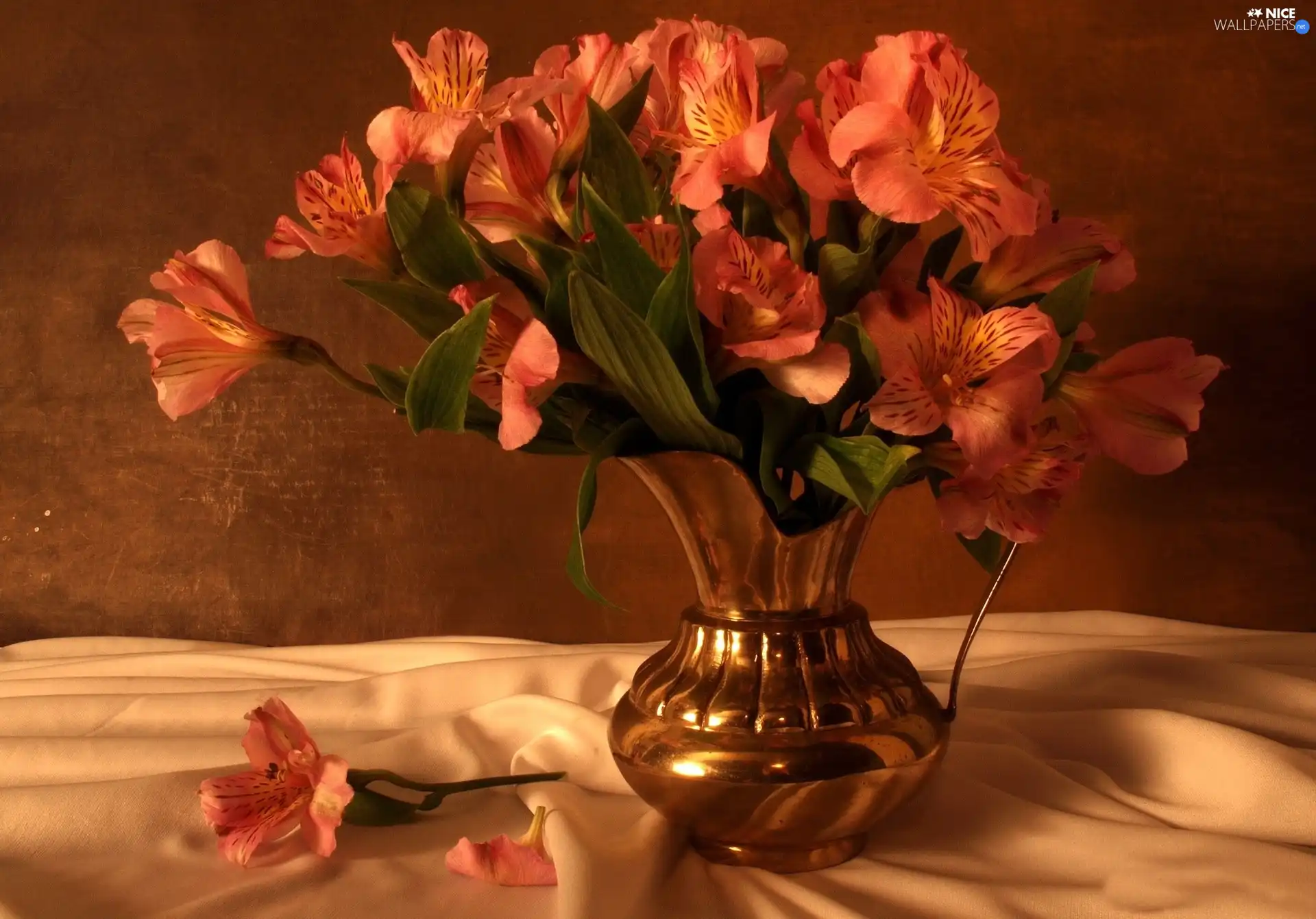 Alstroemeria, bouquet, flowers