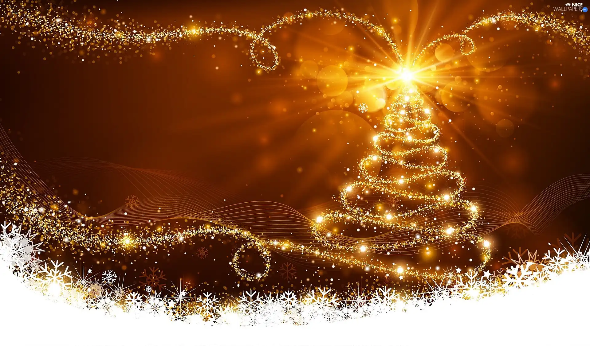 christmas, luminous, christmas tree