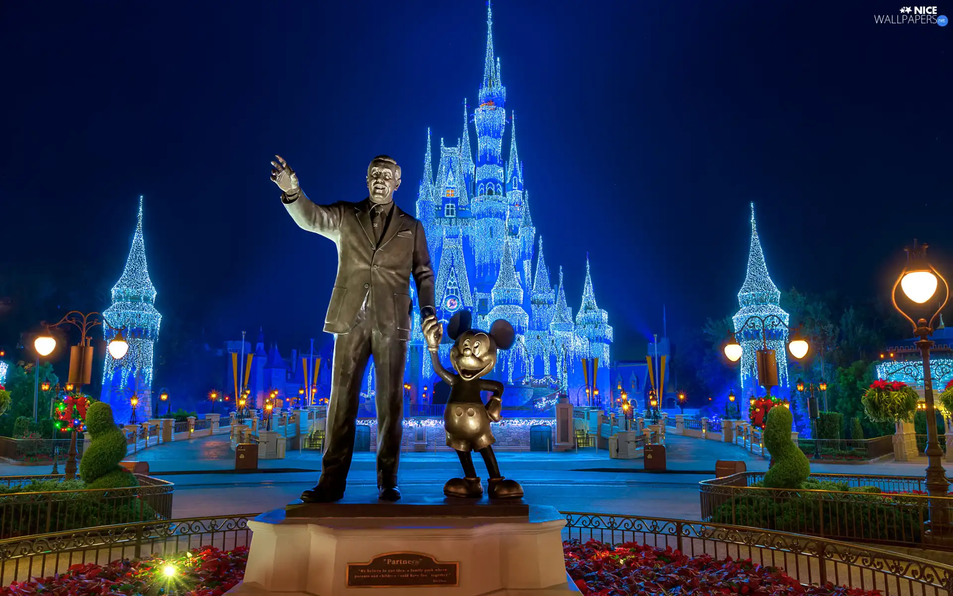 Castle, Disneyland, Monument, Floryda, Mickey Mouse, Theme Park, Walt Disney World Resort, The United States, Orlando, Walt Disney
