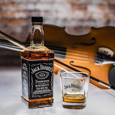 cup, violin, Jack Daniels, Bottle, Whisky