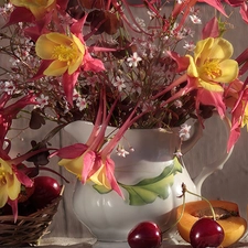 Fruits, Flowers, Vase