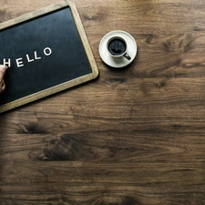text, hello, boarding, welcome, background, plate, coffee, hand