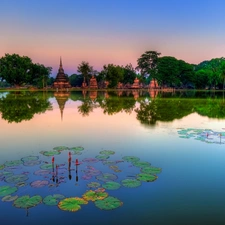 Monument, Thailand, lake