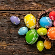 Easter, eggs, boarding, nest