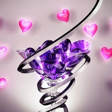 heart, purple, Valentine