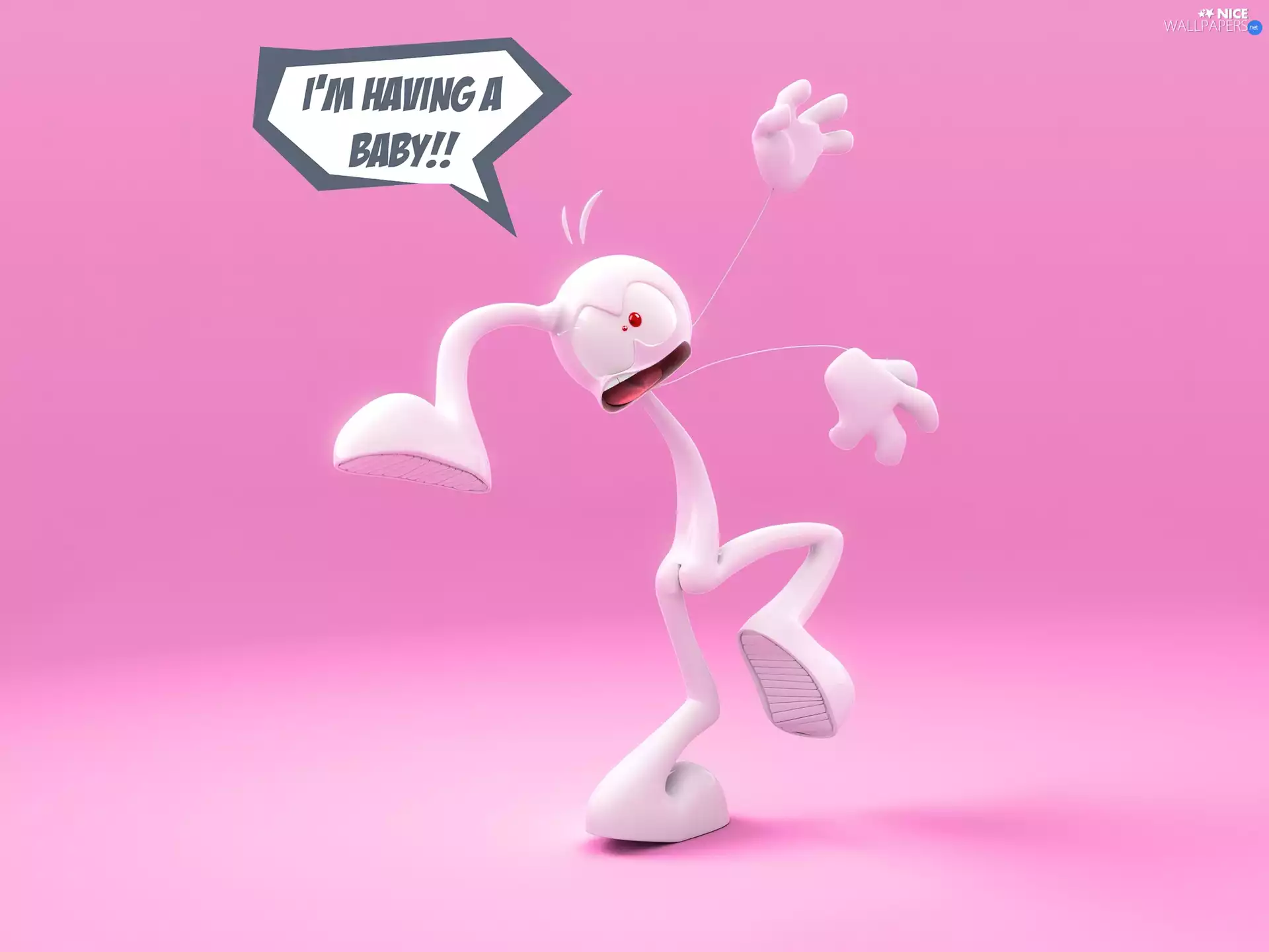 alien, Three, legs, 3D