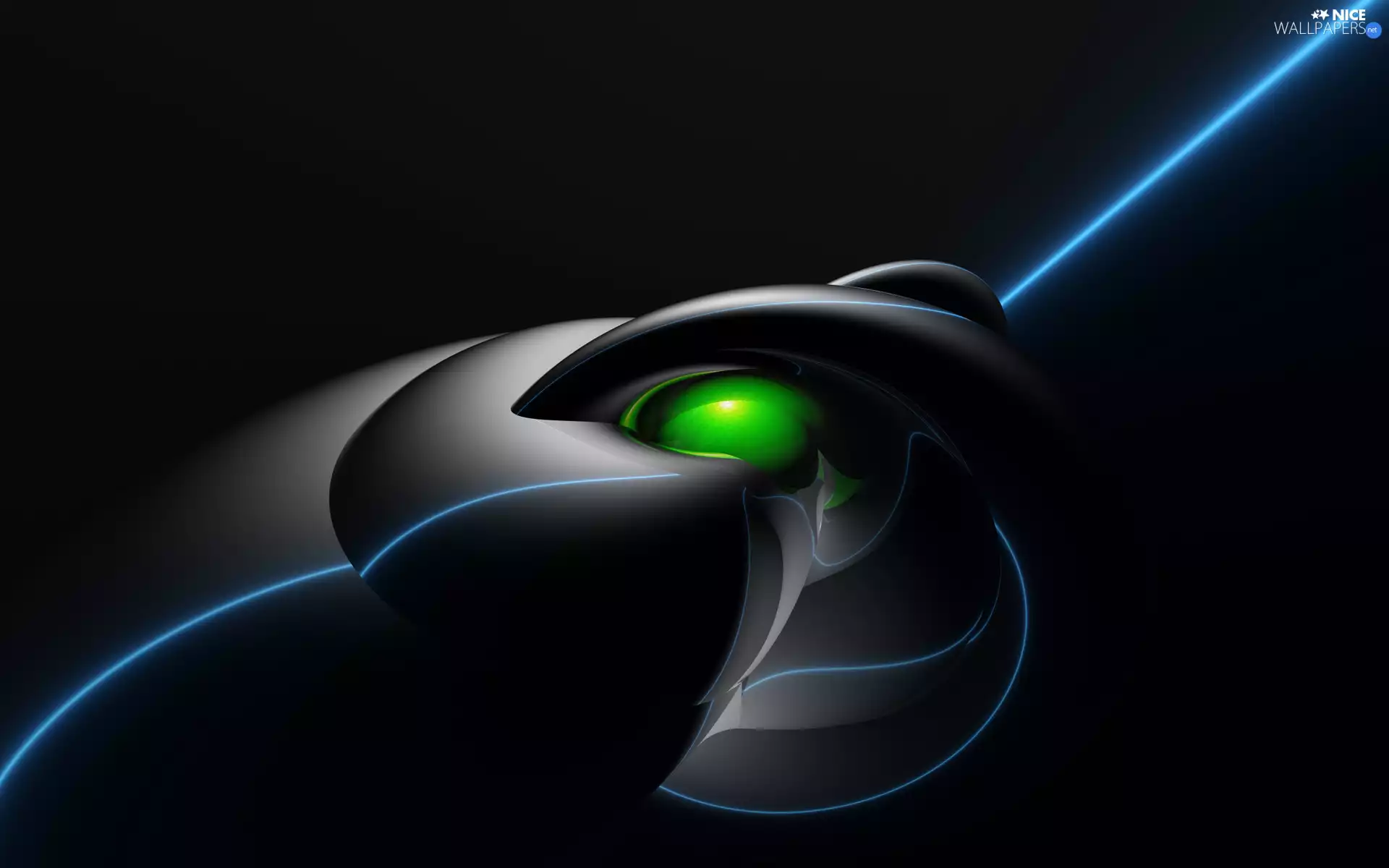 eye, 3D Graphics, green ones