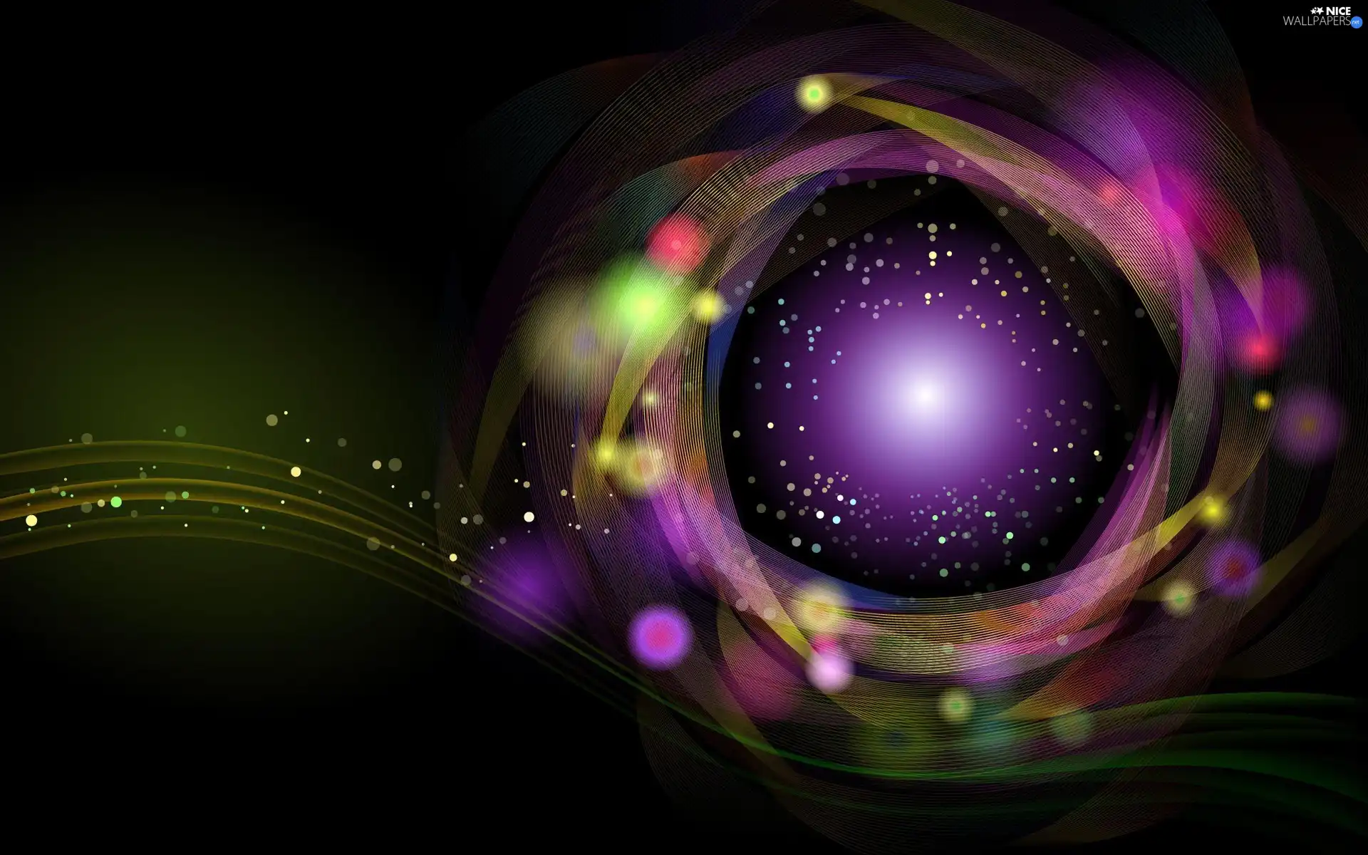Coloured, starry, abstraction, highlighted