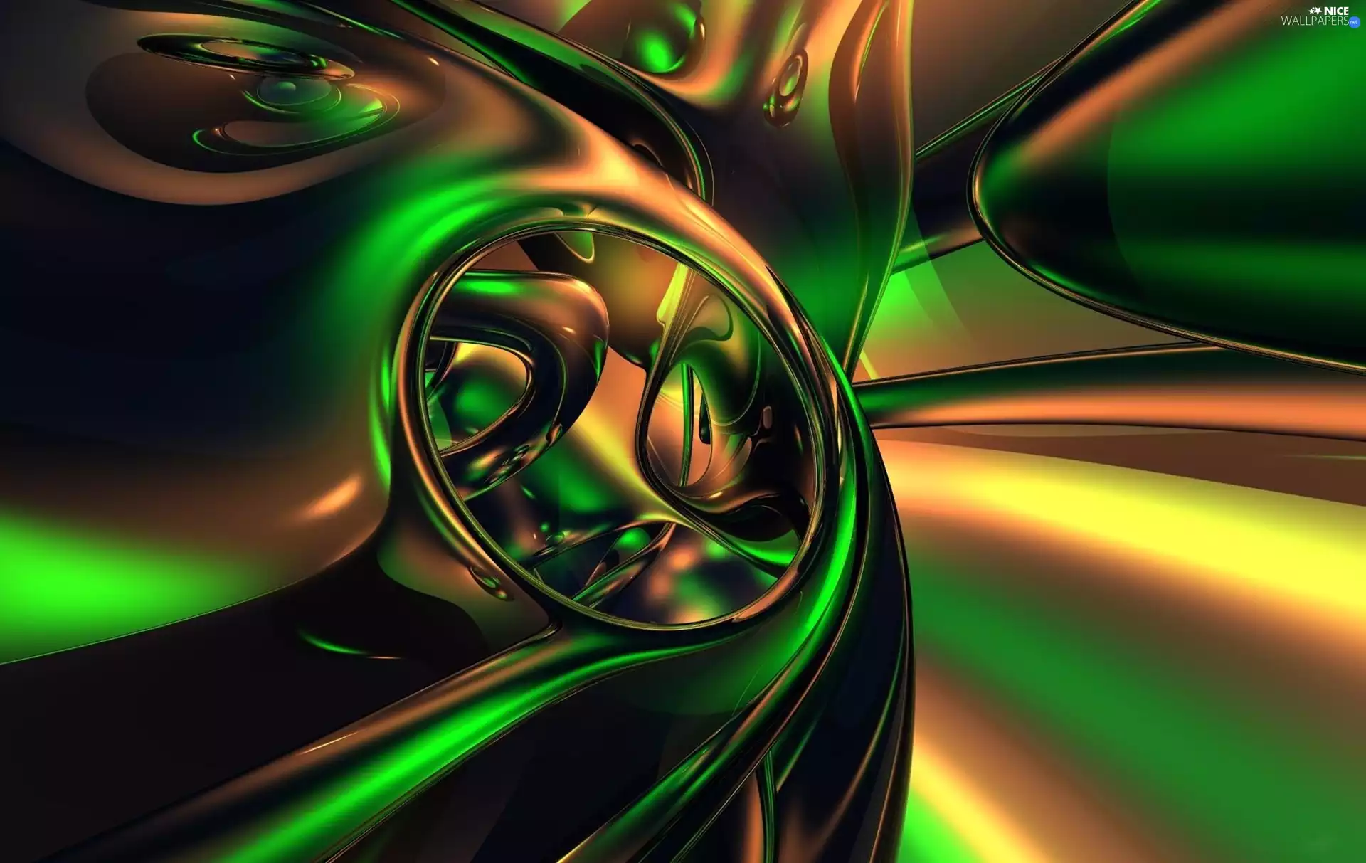 abstraction, Green, graphics