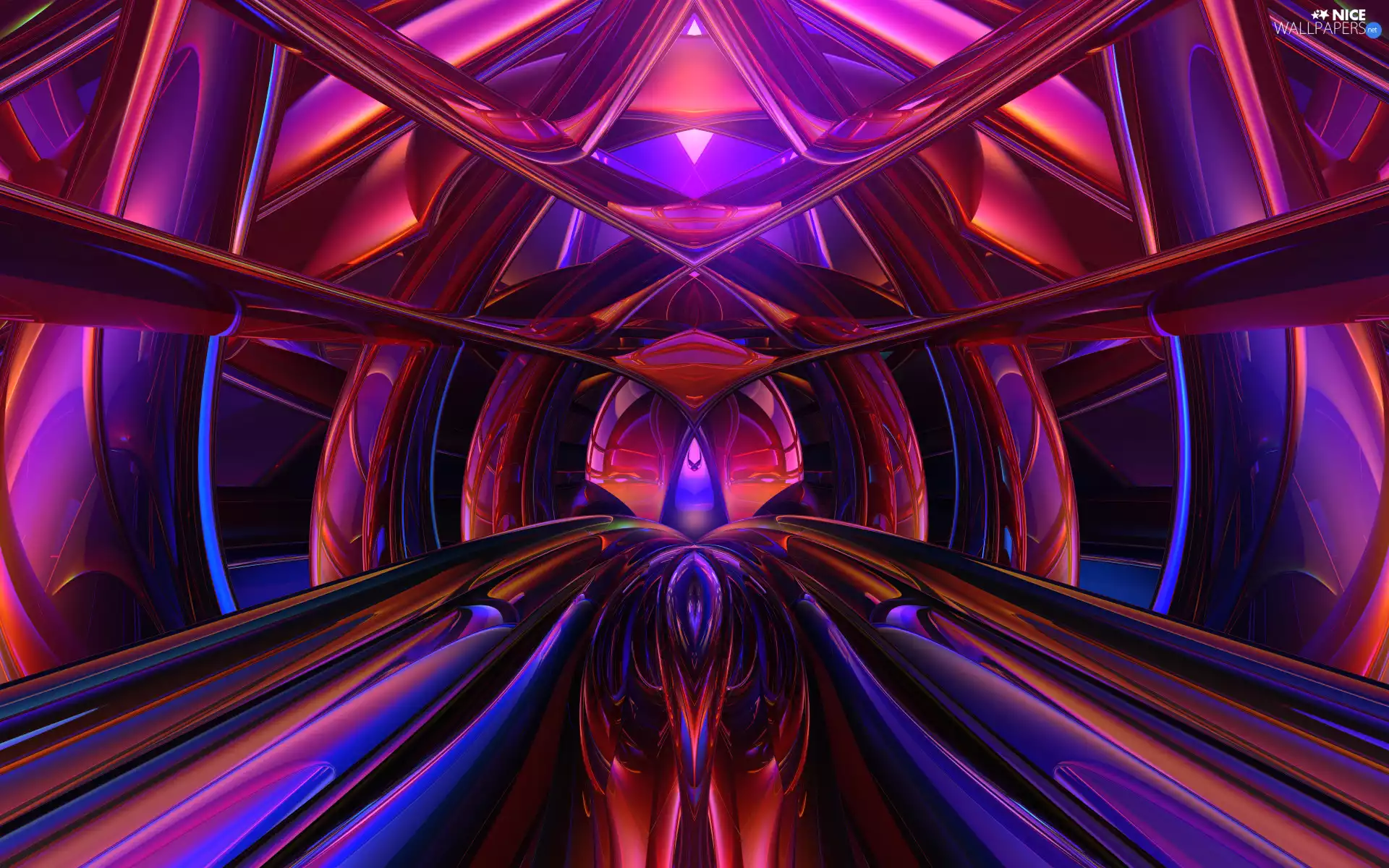 tunnel, 3D Graphics, abstraction