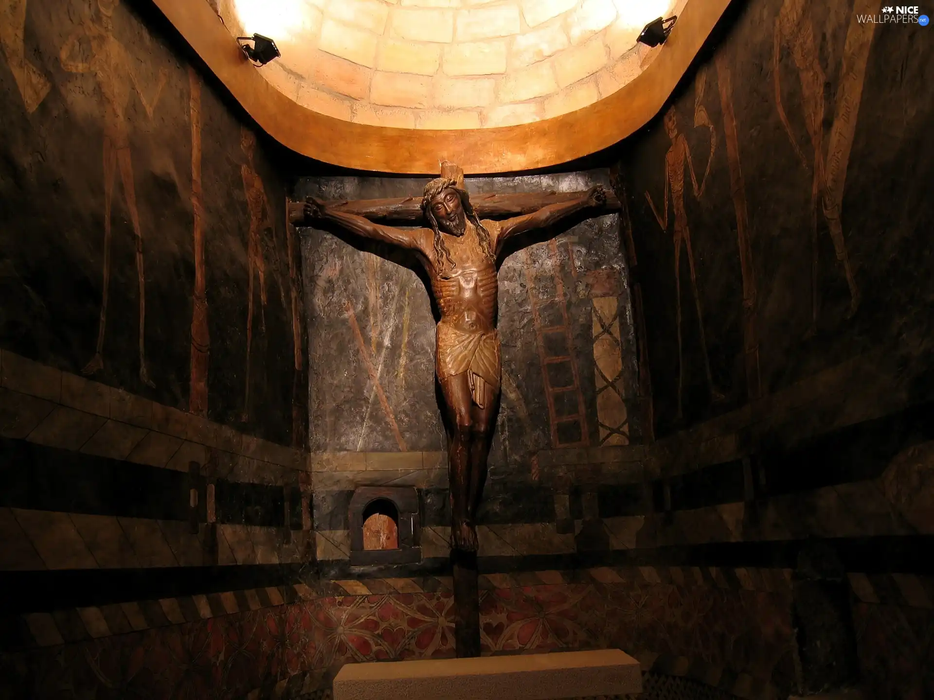 altar, crucified, Jesus