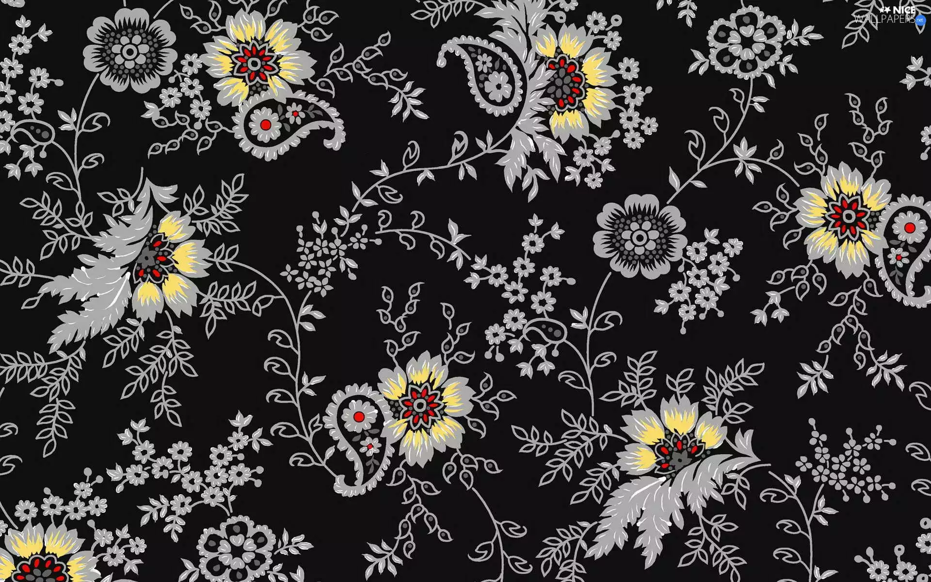 Flowers, black, tle, an