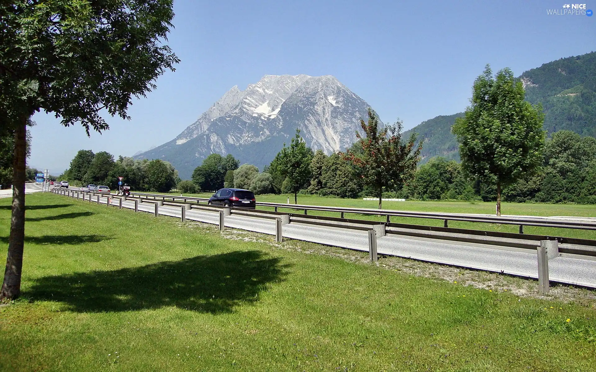 Mountains, Automobile, Austria, Way