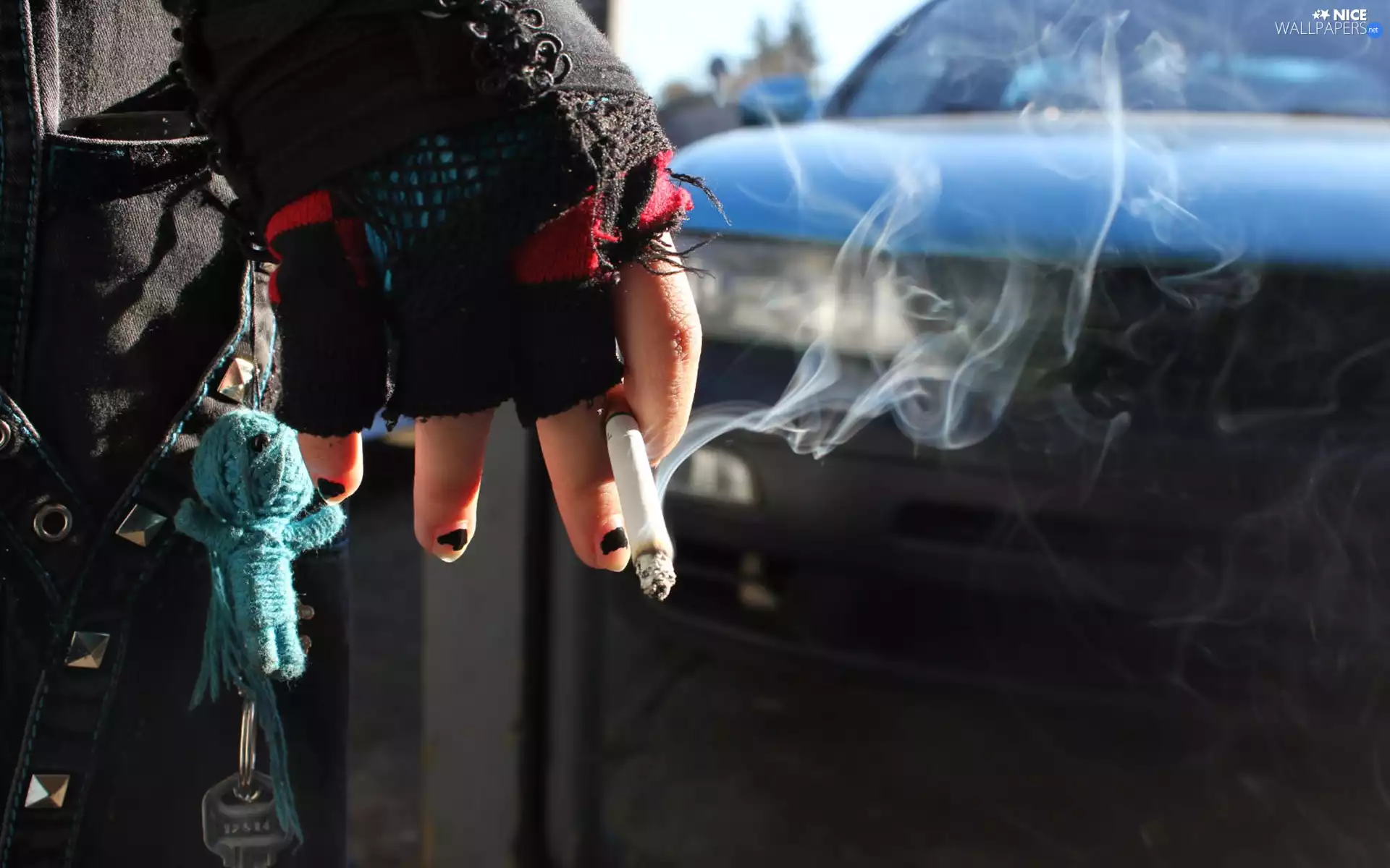 Automobile, hand, Cigarette