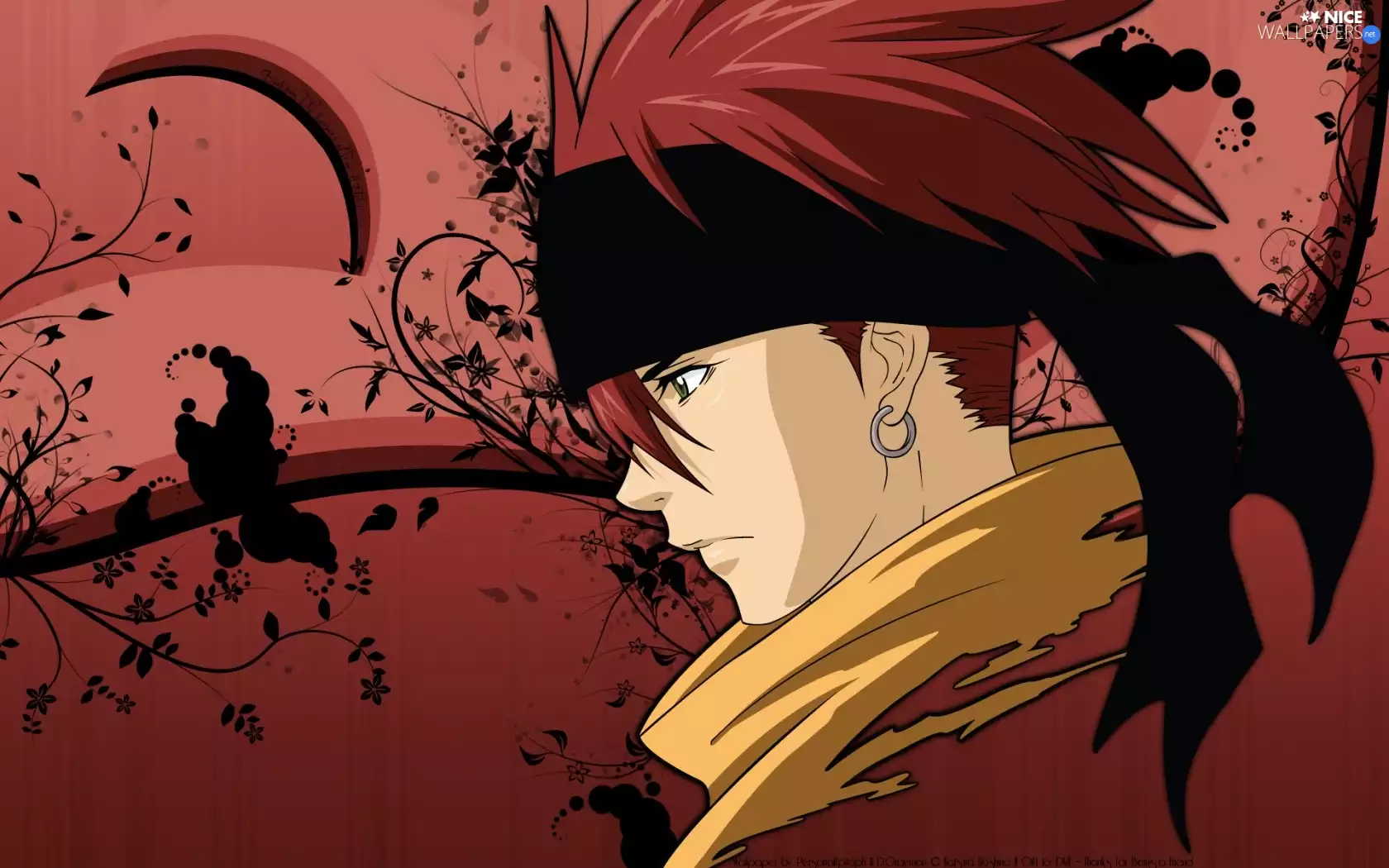 D.Gray-Man, Band, ear-ring, black