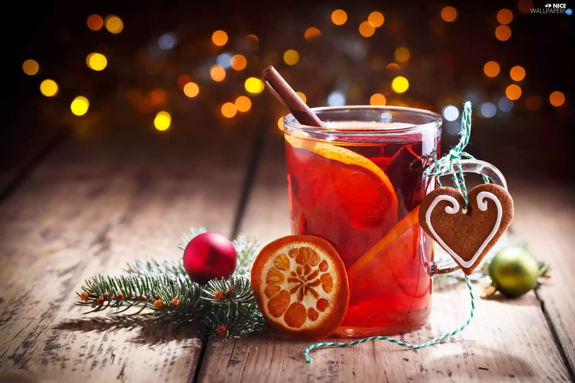 Christmas, Christmas, gingerbread, bauble, Mulled, composition