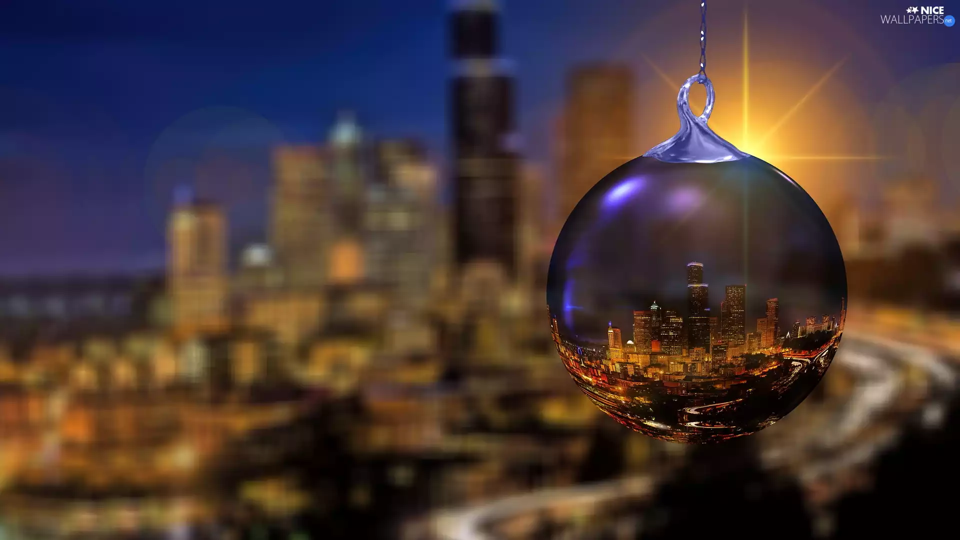 Washington State, The United States, Christmas, Seattle, bauble