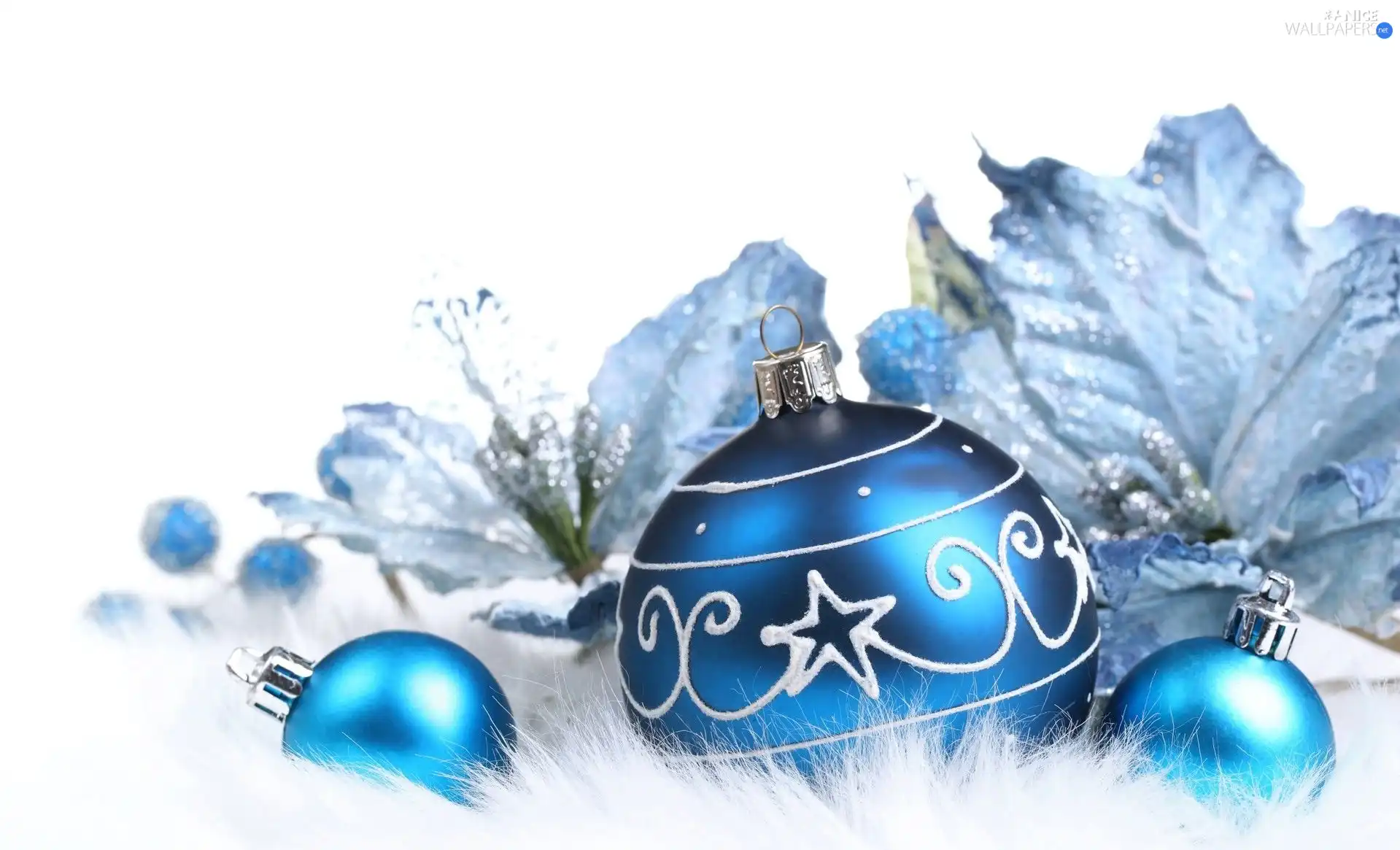 Blue, baubles