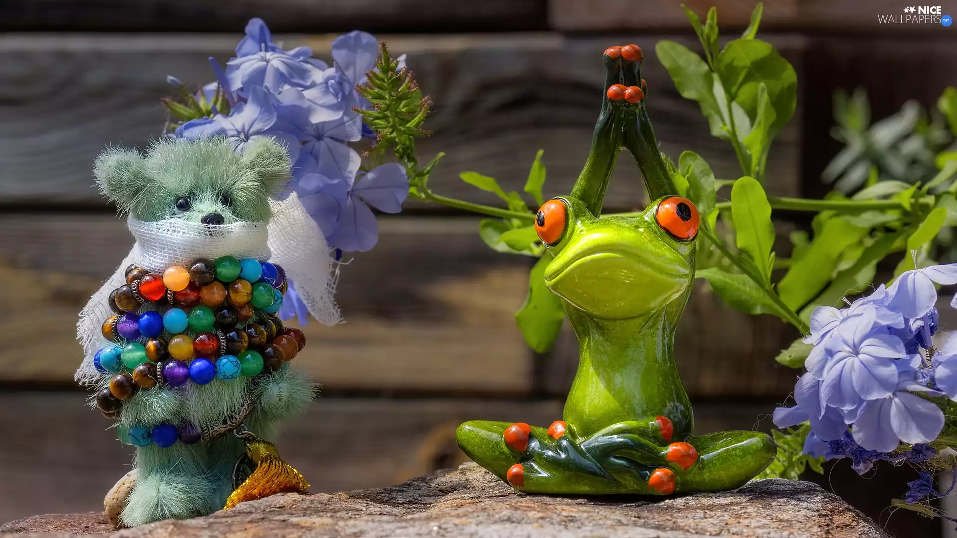 beads, Plush, figure, strange frog, Stone, teddy bear