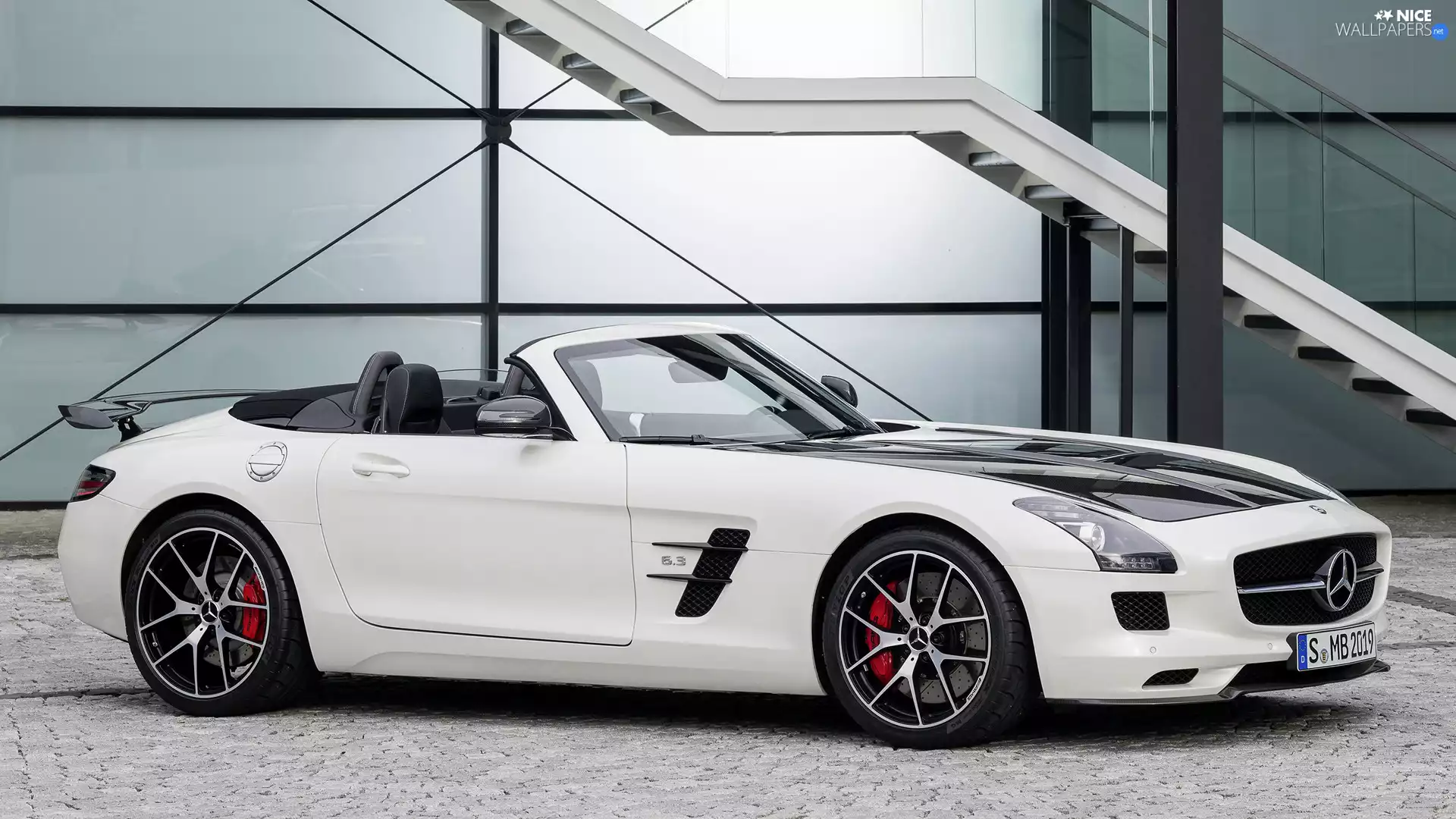 side, White, Mercedes-Benz SLS AMG GT