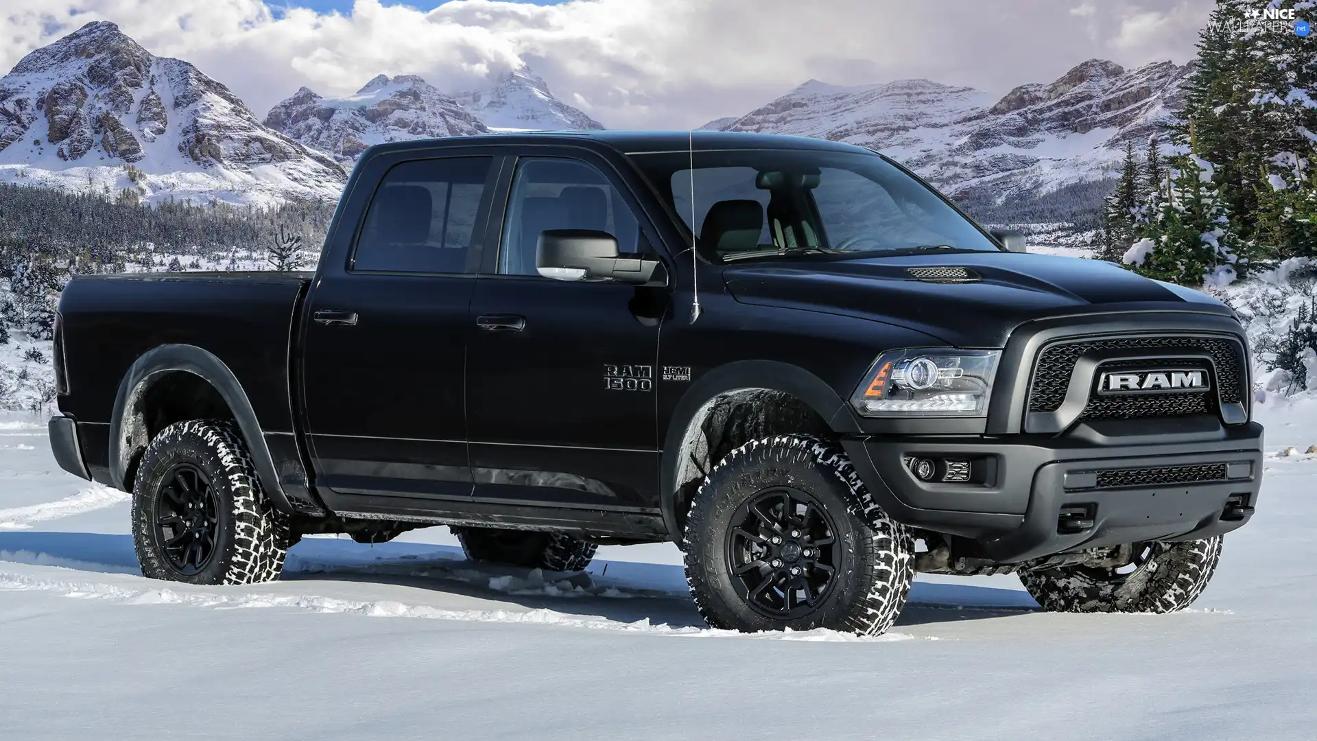 side, Black, Dodge Ram 1500