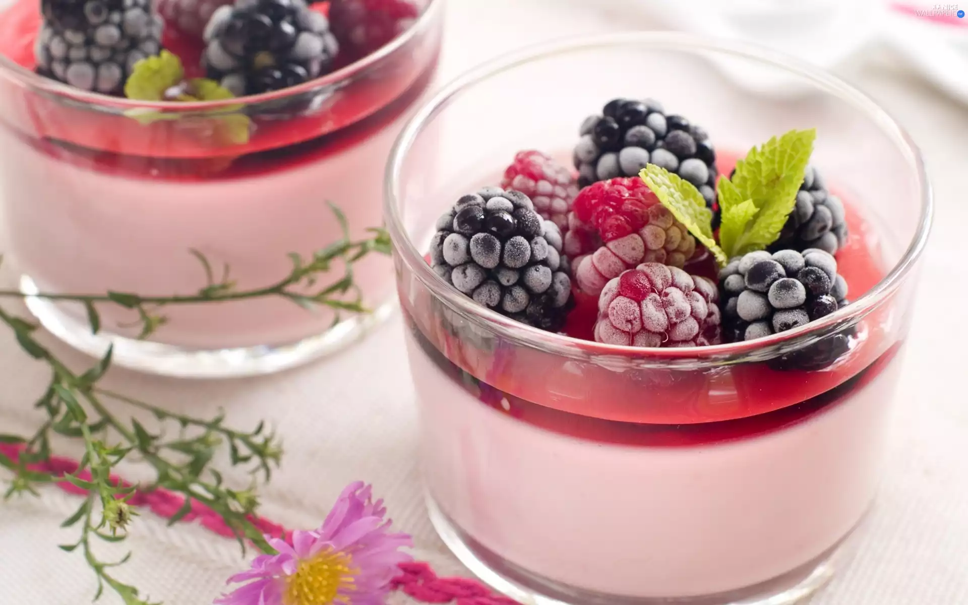 Blackberry, dessert, blackberries