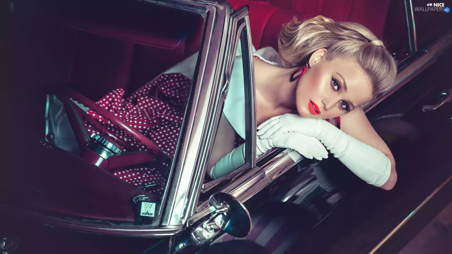 Women, Gloves, Automobile, Blonde