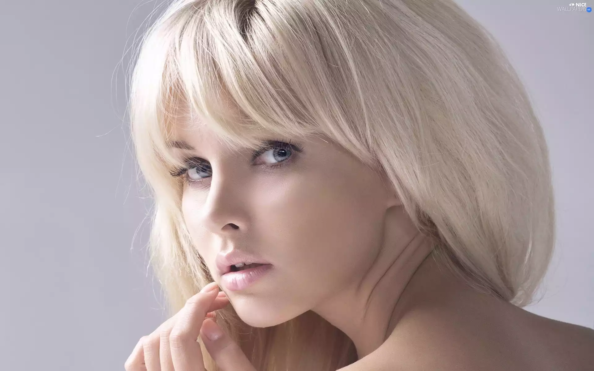 Women, Eyes, Blue, Blonde