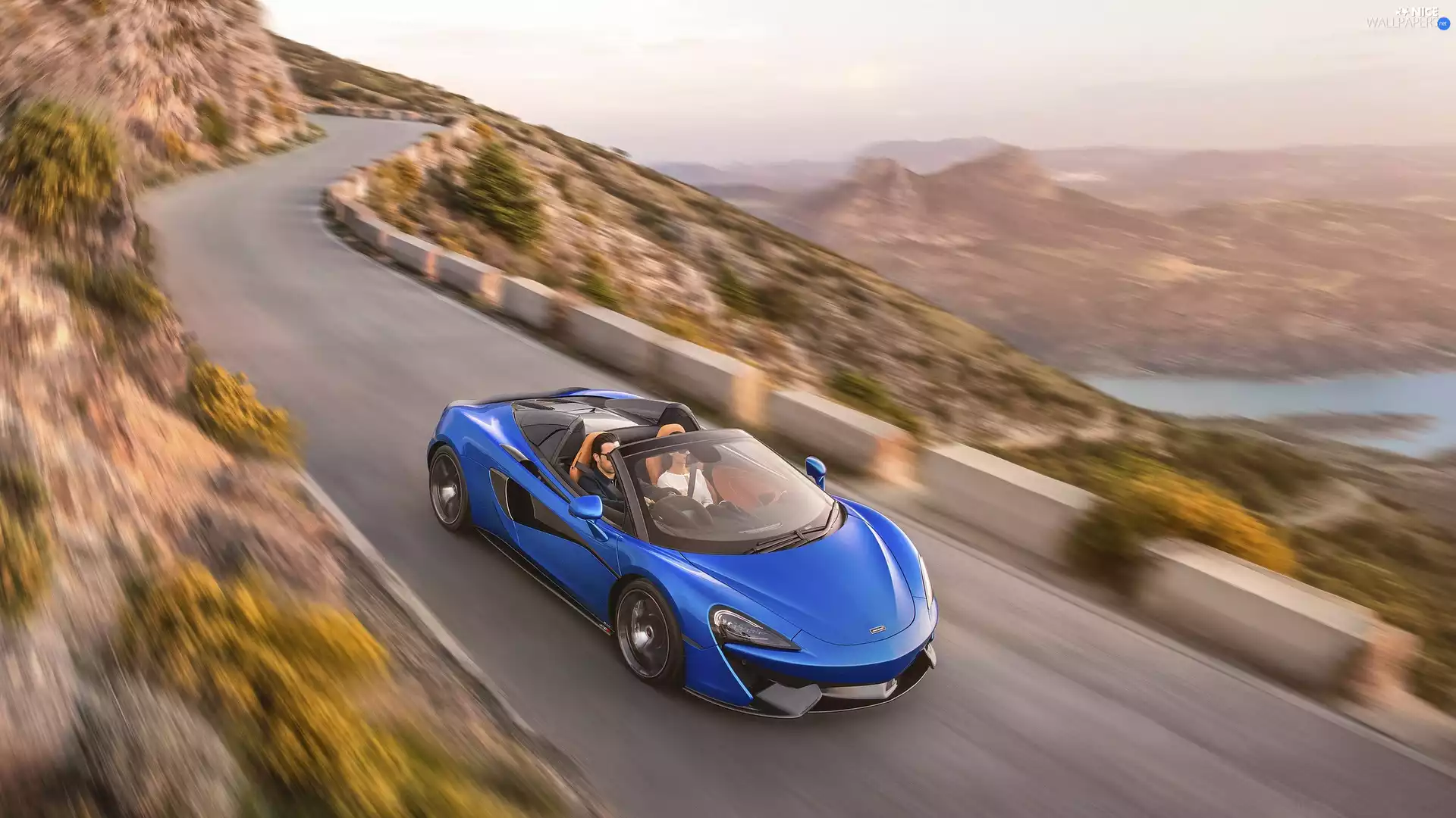 Way, blue, McLaren 570S Spider
