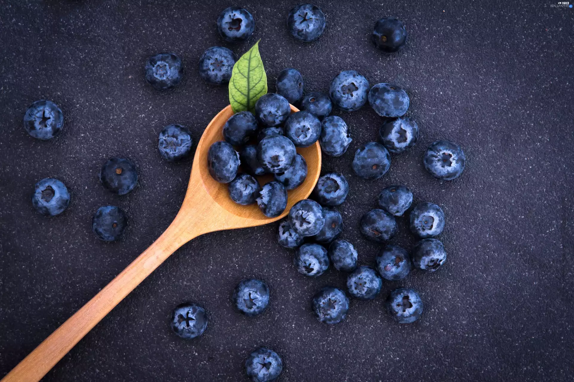blueberries, Wooden, bucket