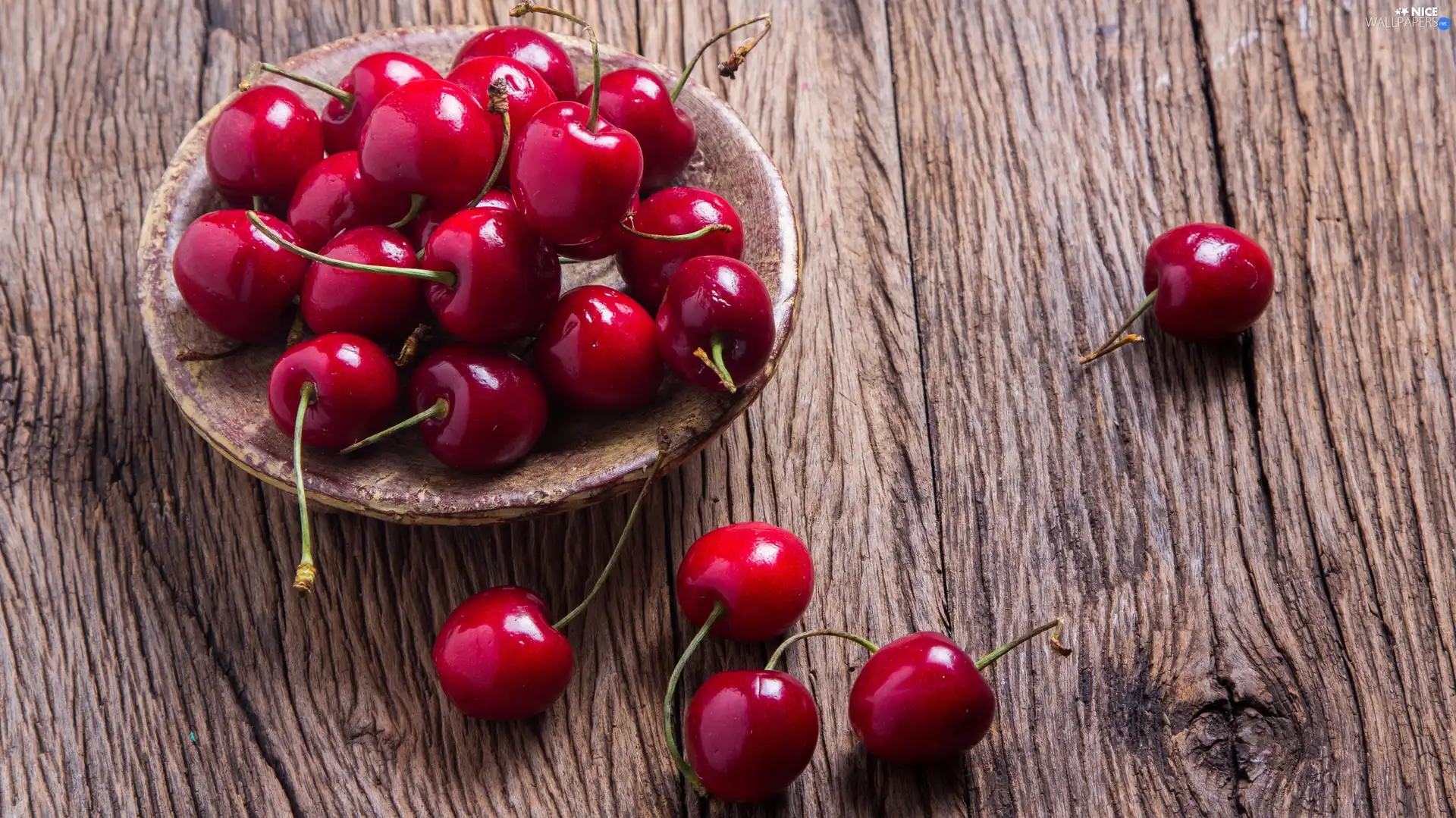 boarding, cherries, bowl