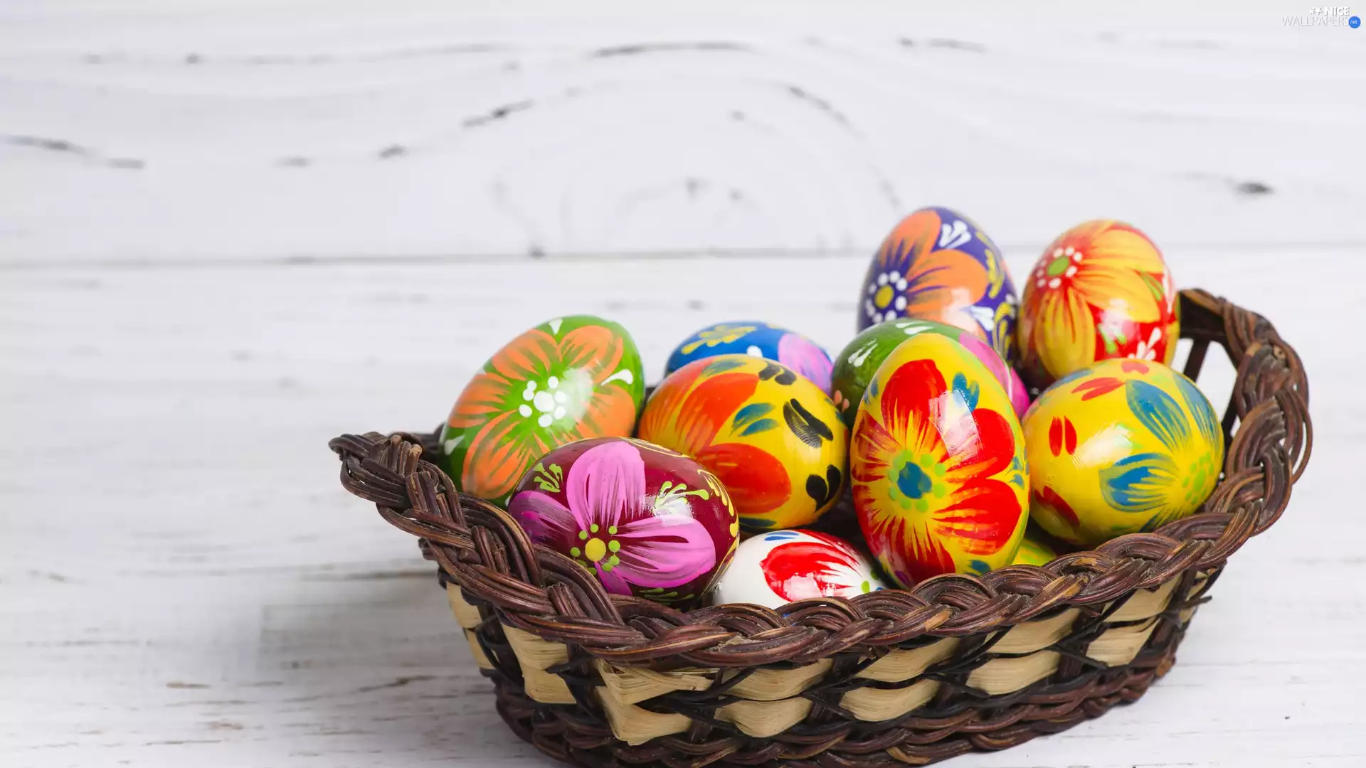 eggs, Easter, White, boarding, basket, color