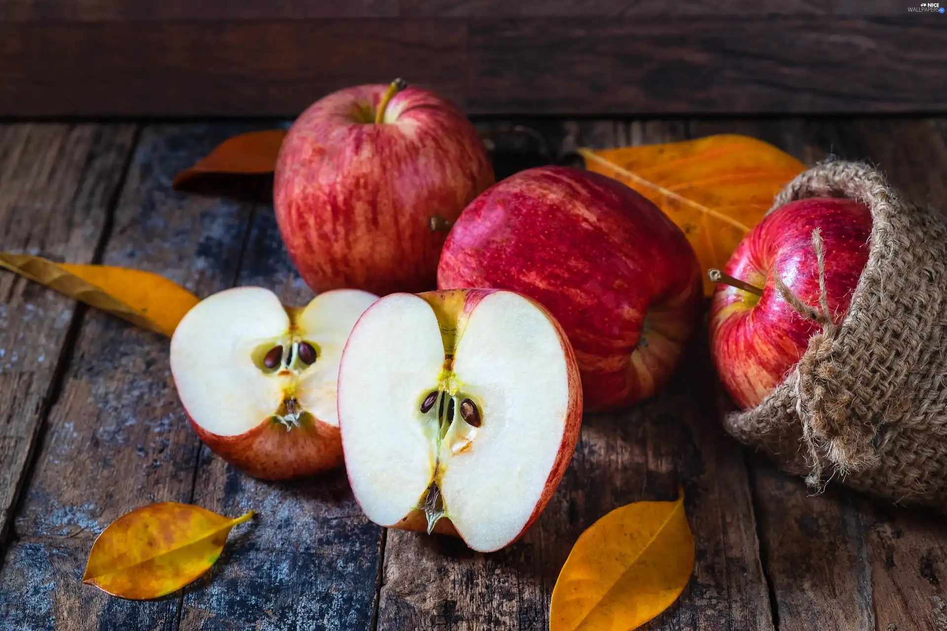boarding, apples, Leaf