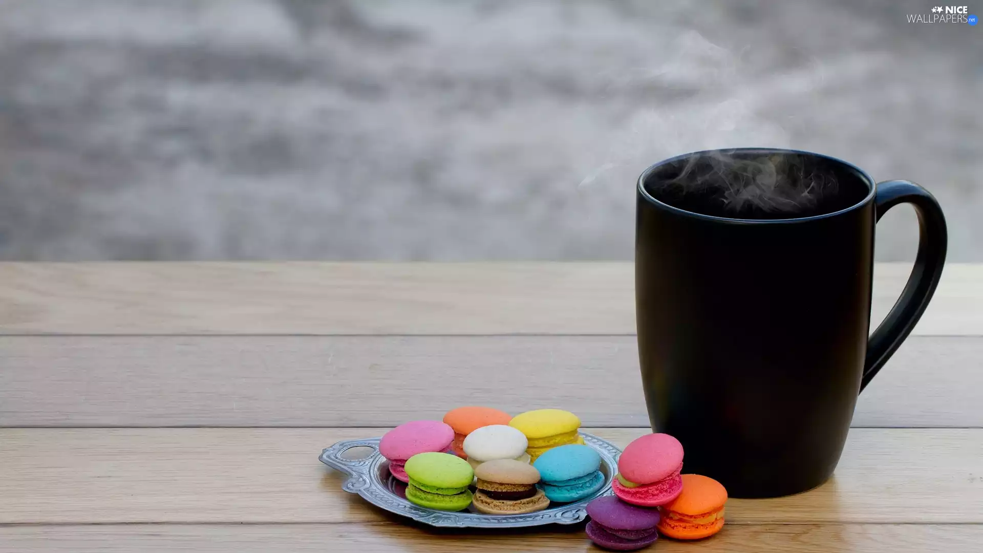 Macaroons, boarding, Steam, Cookies, Cup