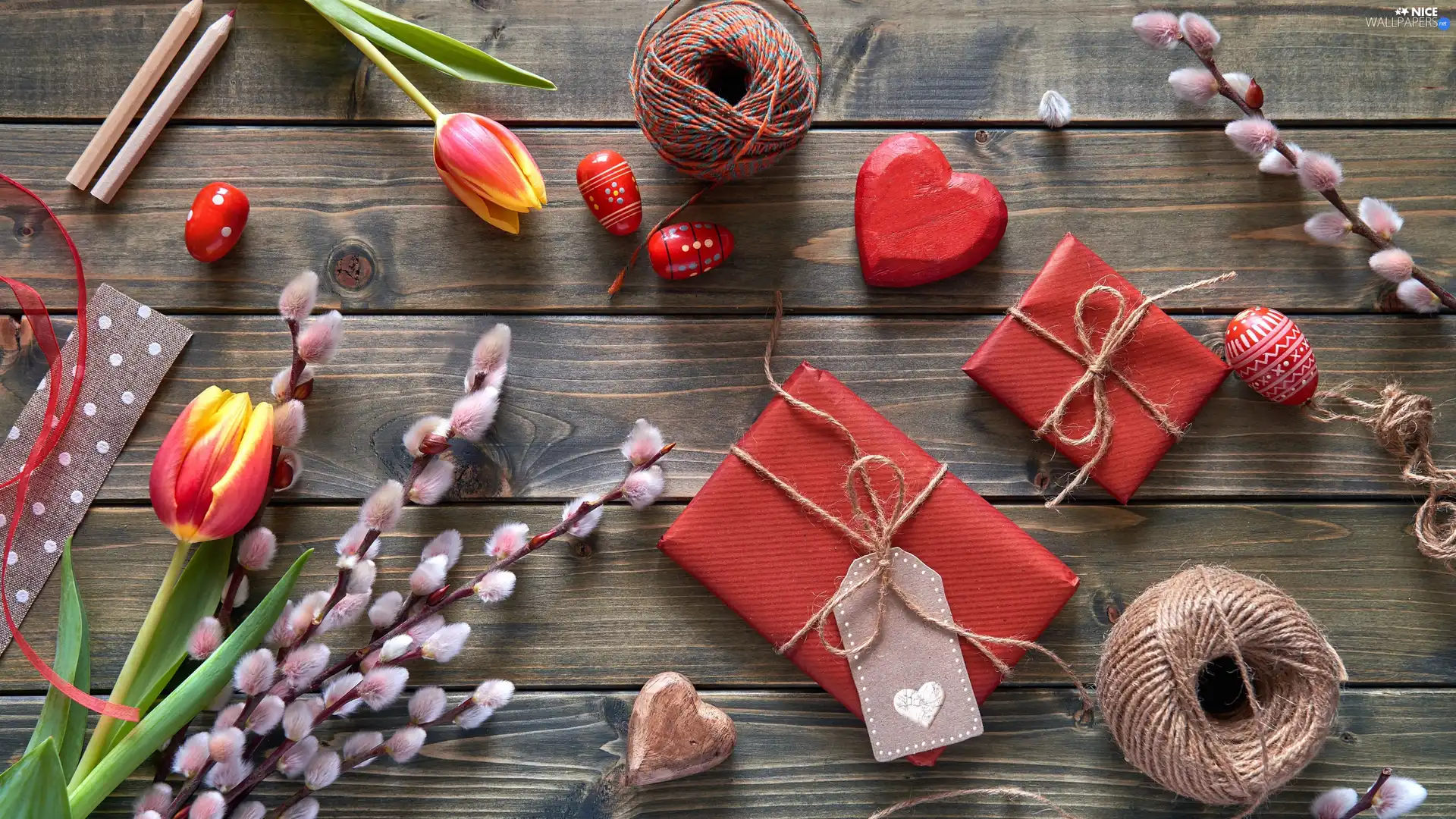 gifts, boarding, Tulips, twine, database
