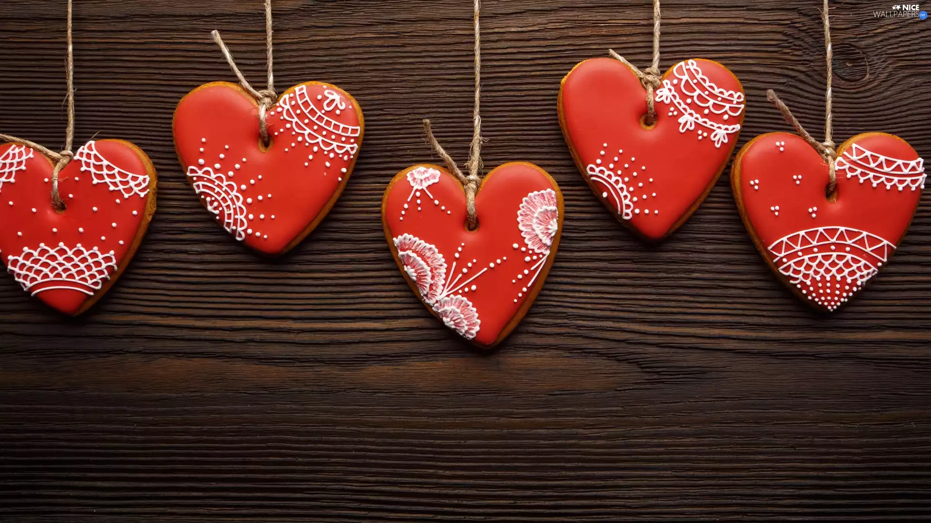 heart, glace, twine, Cookies, Love things, pendants, boarding