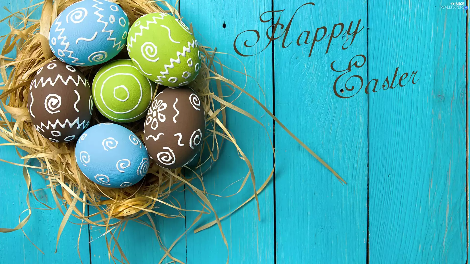 eggs, nest, Wishes, Blue, text, color, Easter, boarding