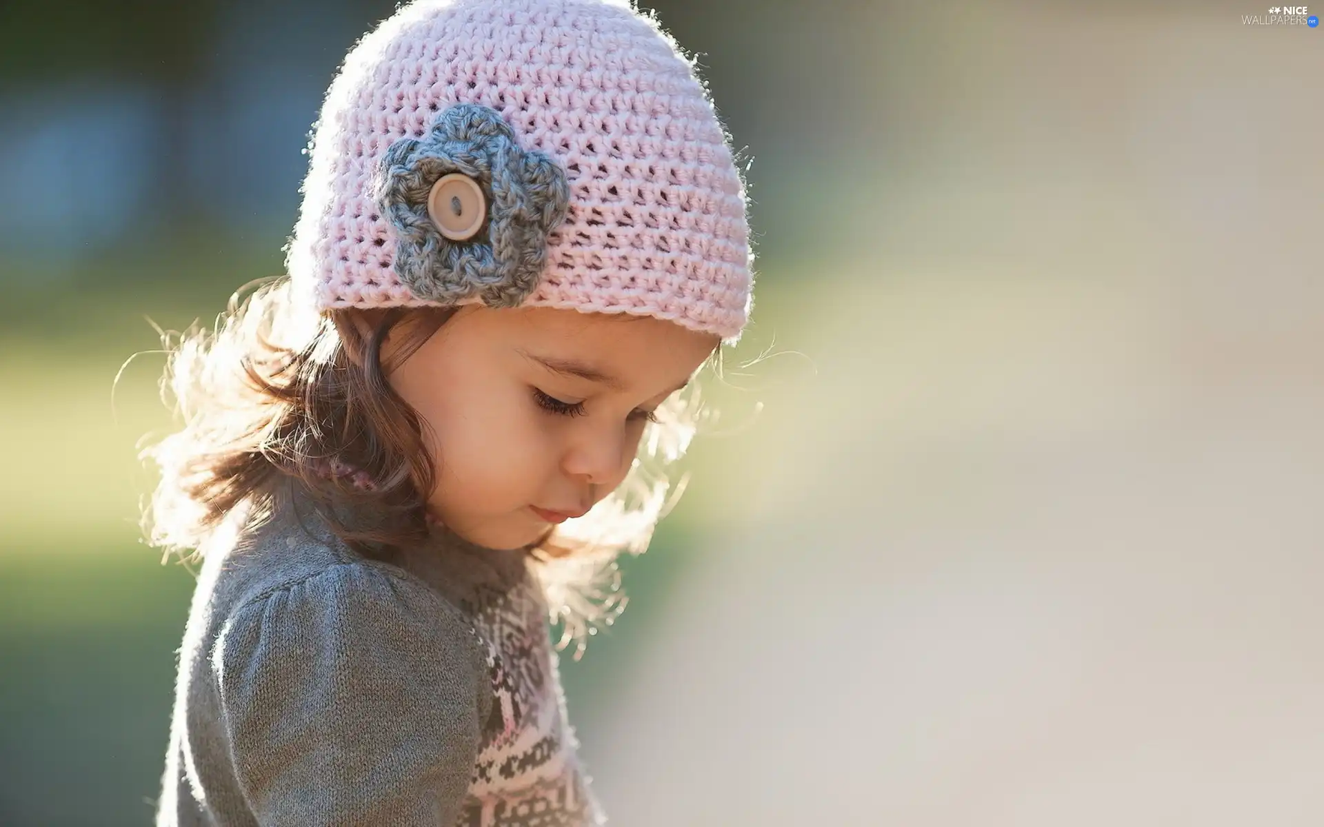 Bonnet, girl, Pink