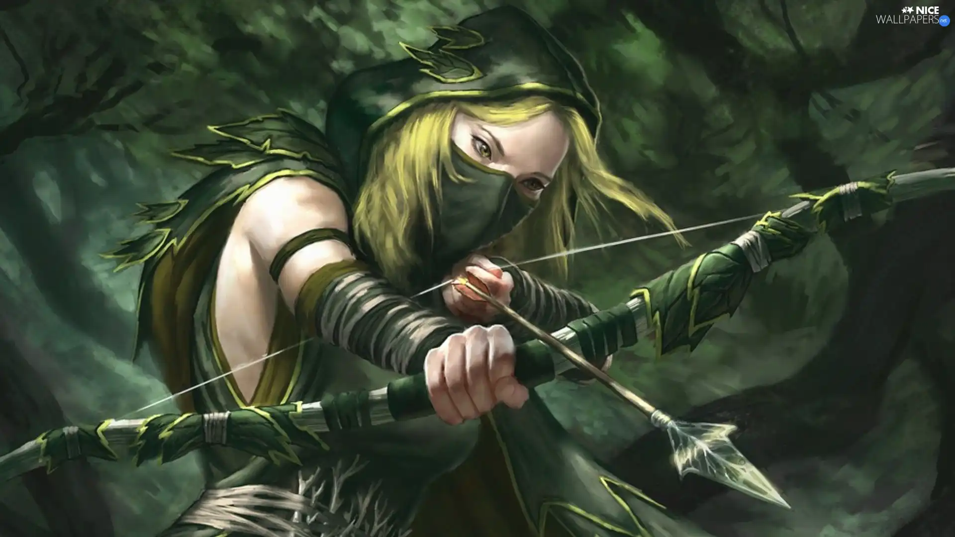 Women, Arrow, Bow, warrior