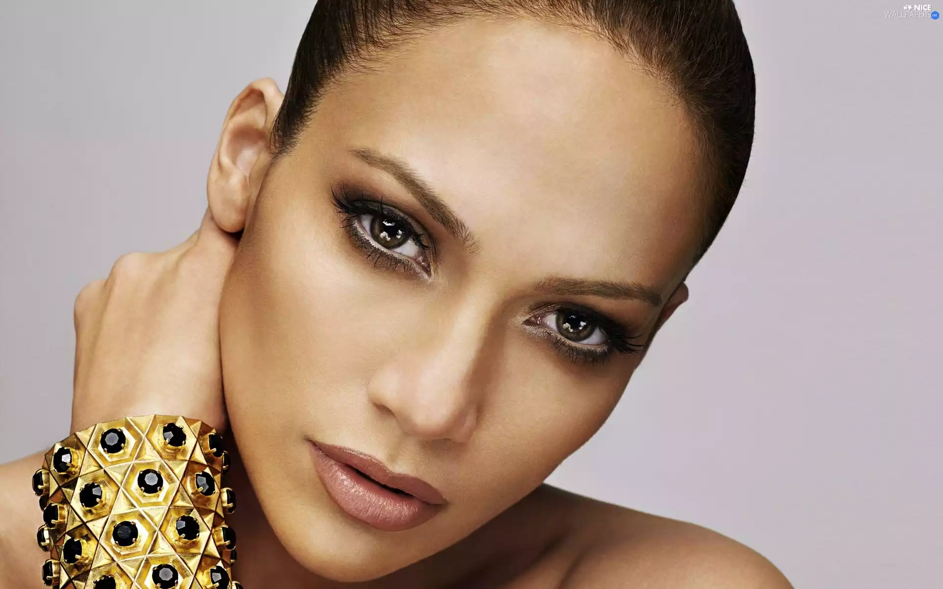 face, Jennifer, Attractive, Lopez, actress, make-up, bracelet