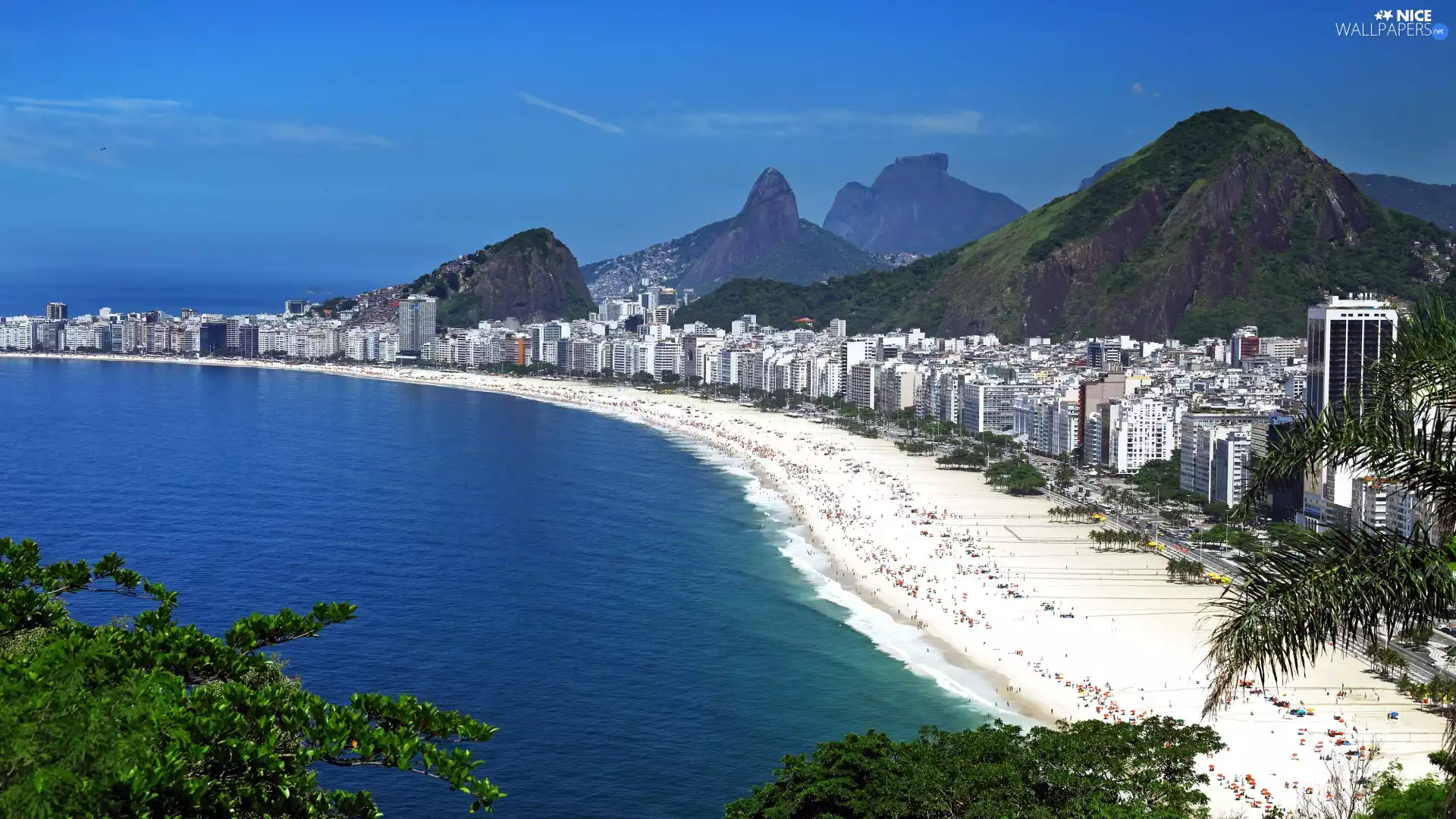 Beaches, Aerial View, Rio de Janerio, sea, Brazil