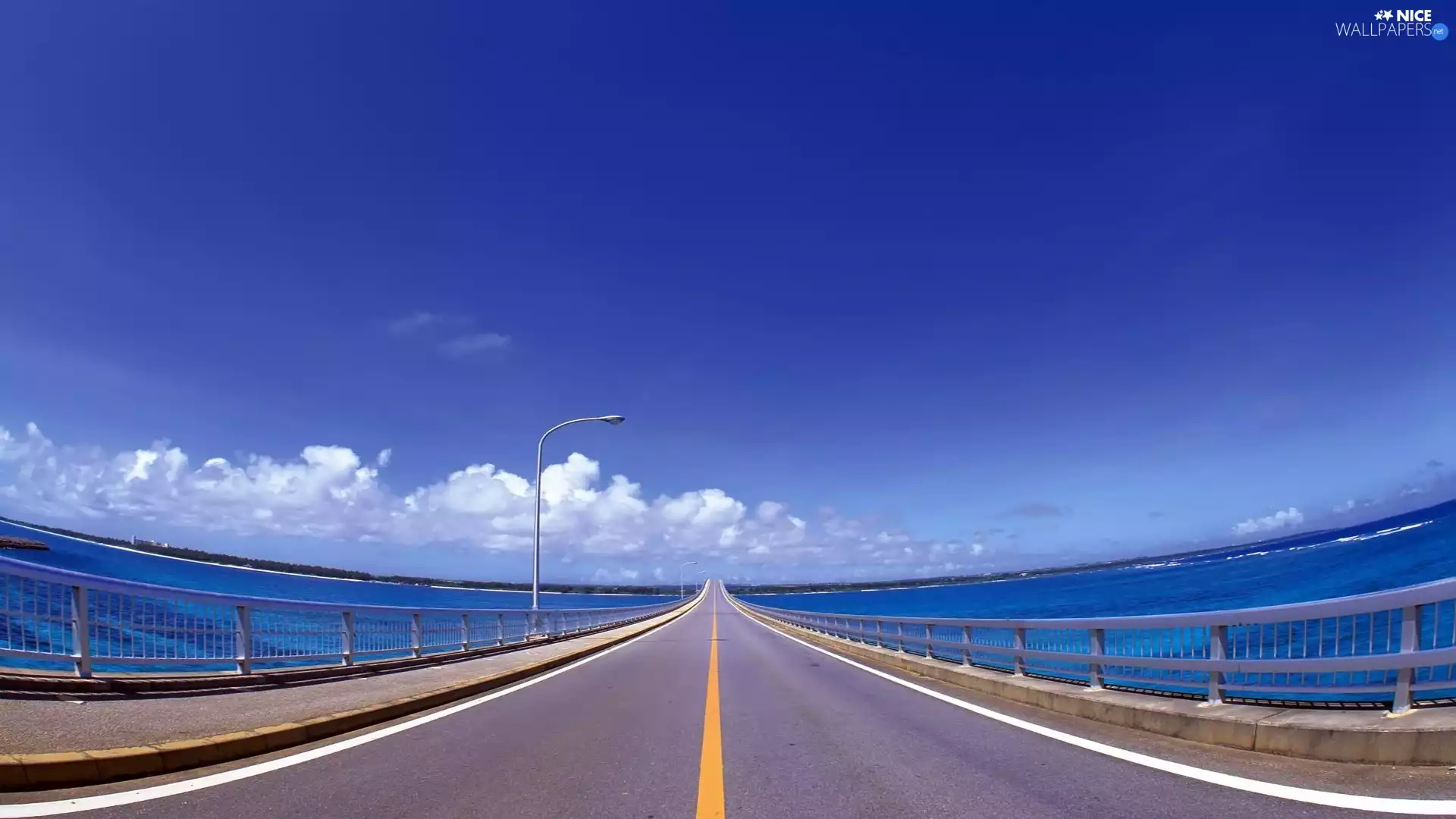 large, Lighthouse, Sky, bridge