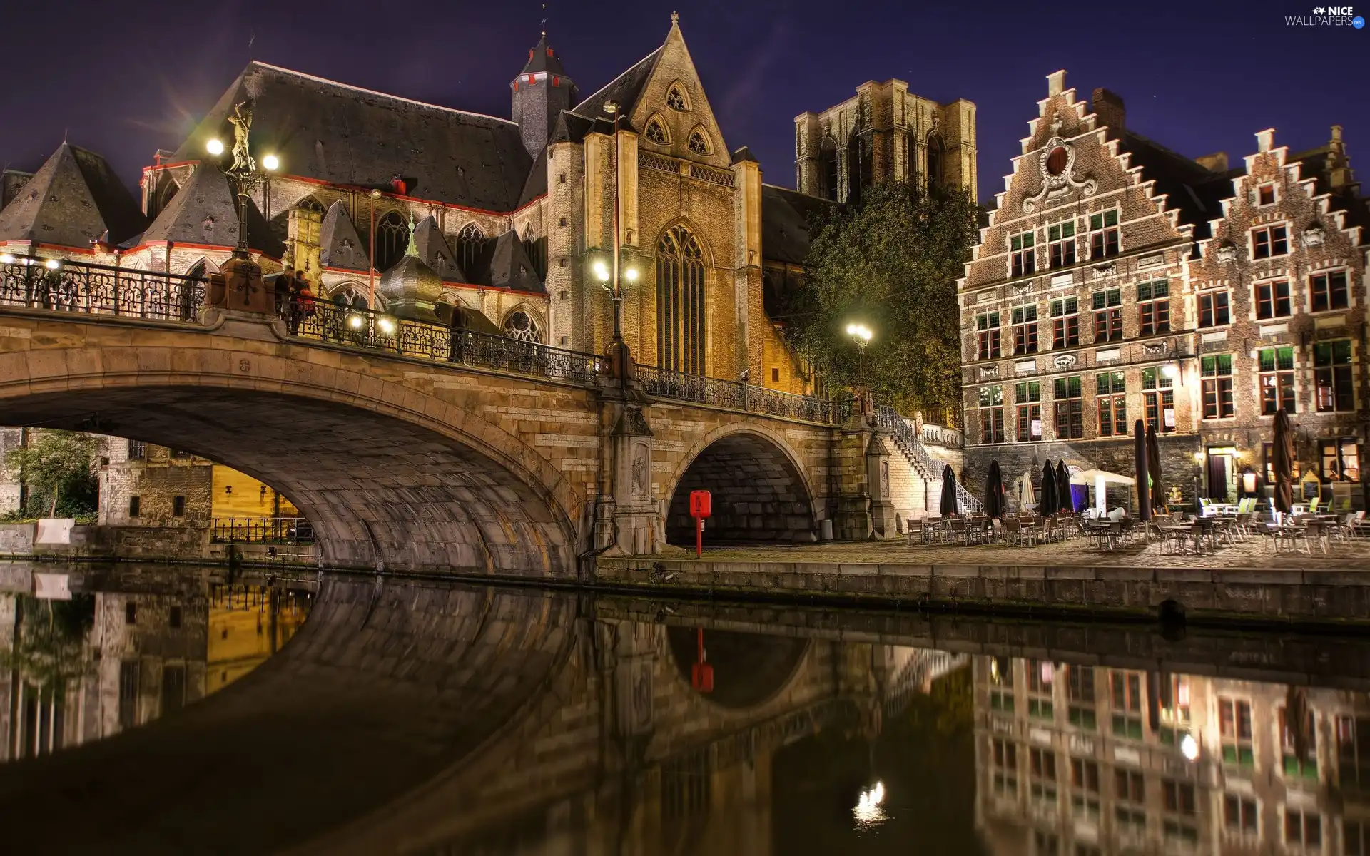 River, Monument, bridge, Restaurant