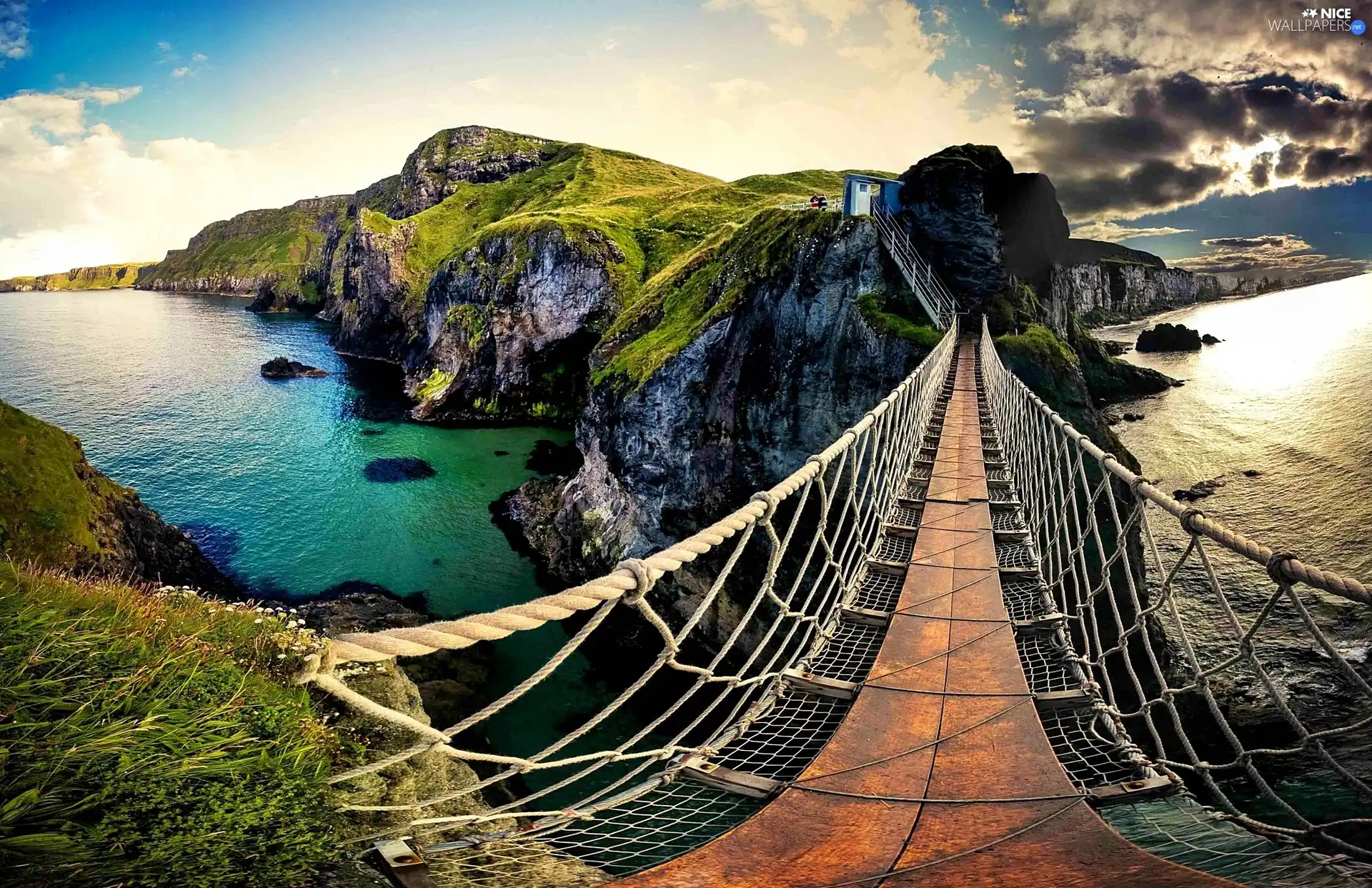 Rocky, pendant, bridge, Coast