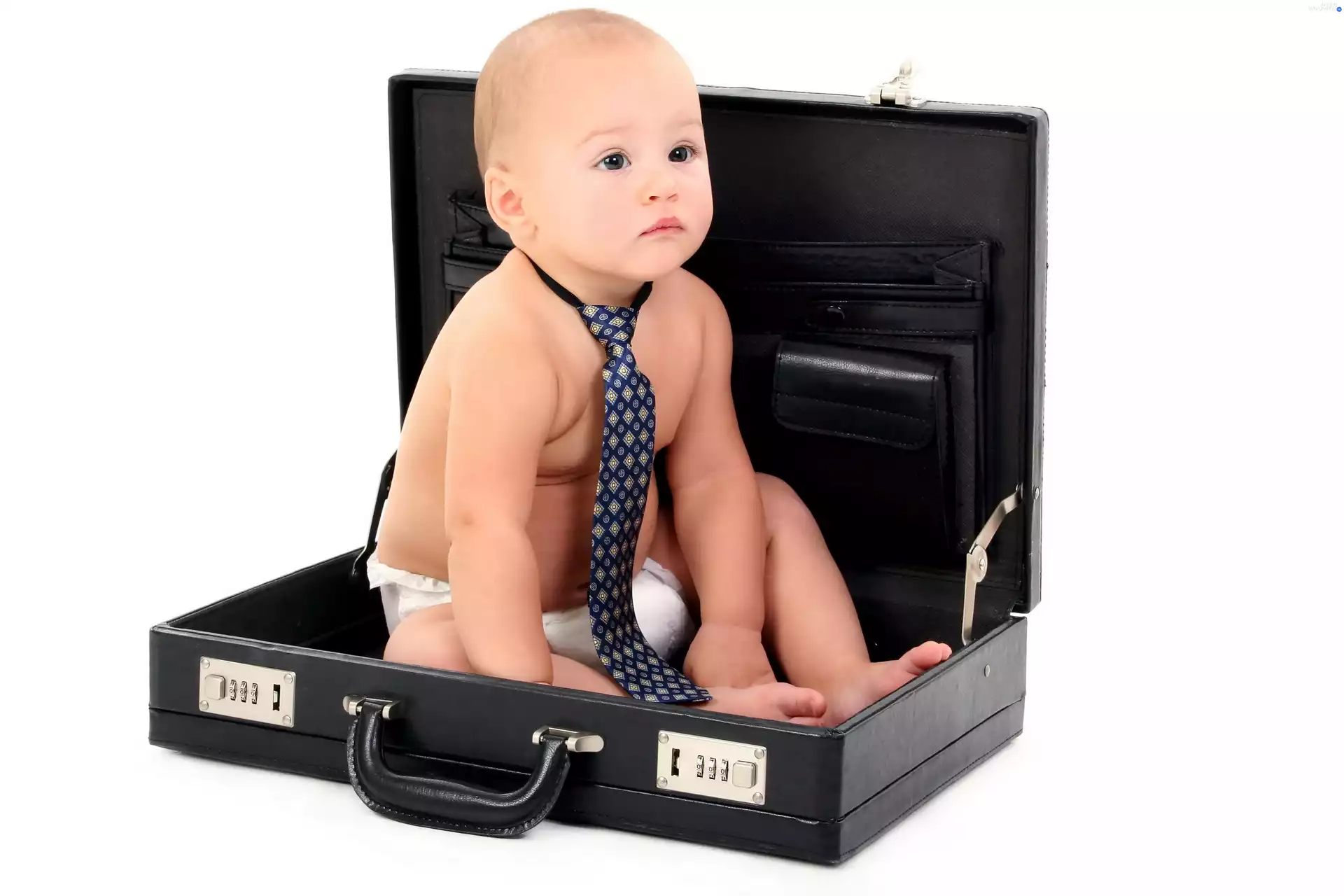 briefcase, Kid, Tie