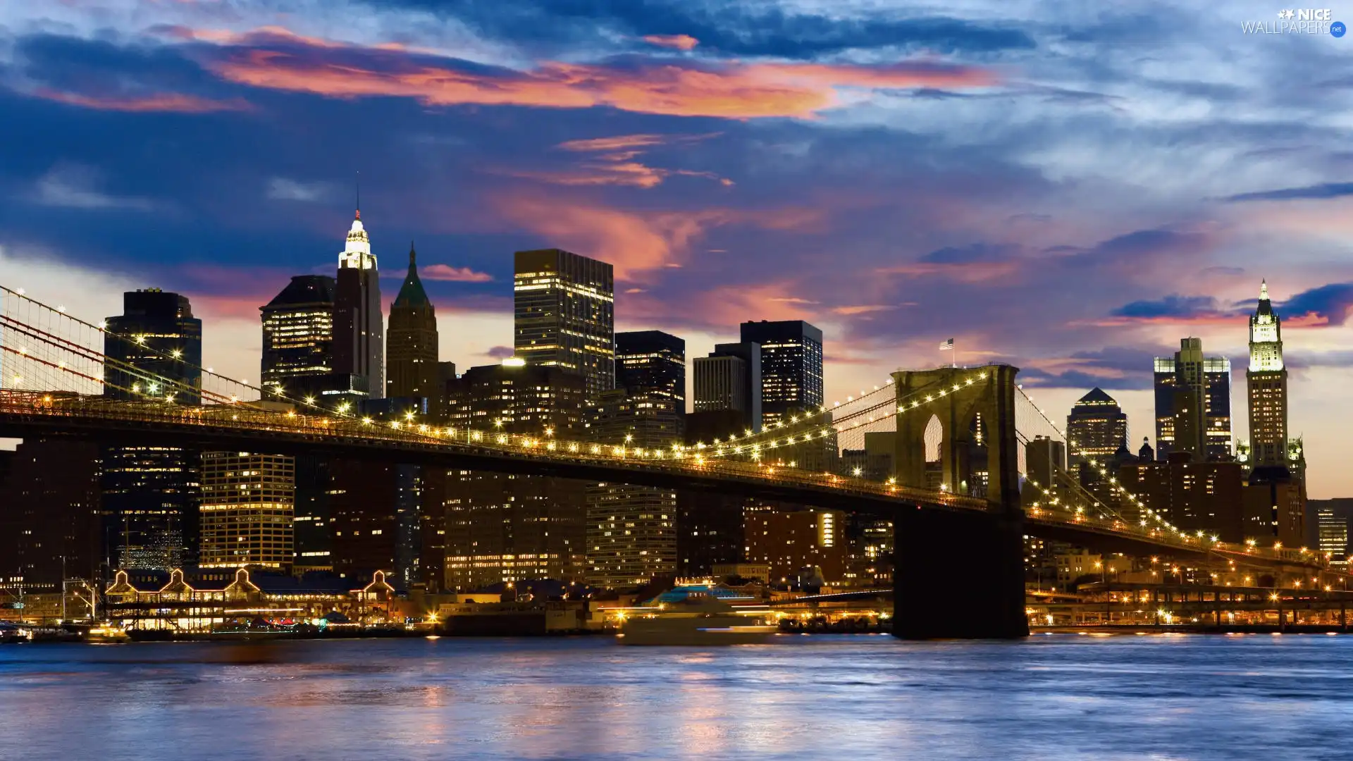 Brooklyn Bridge, skyscraper