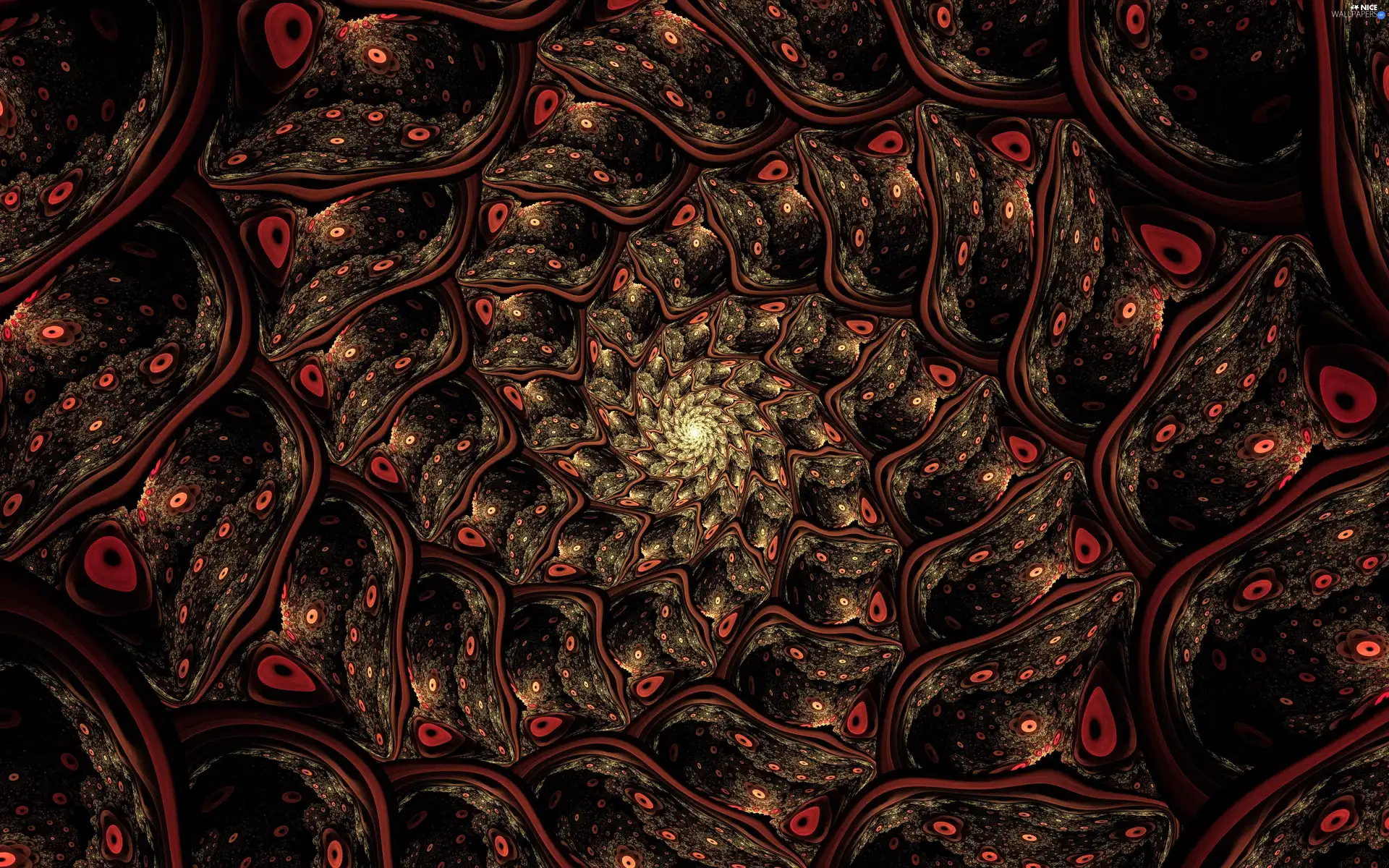 Brown, Fraktal, spiral