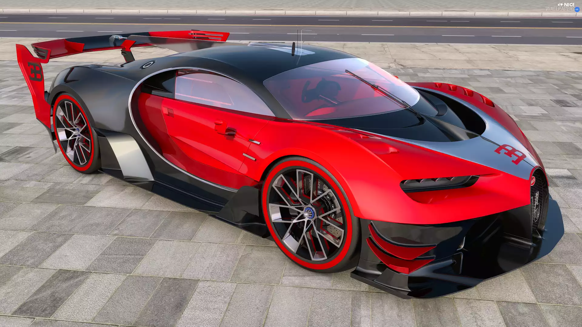 Red, VGT, 2015, Bugatti Vision Gran Turismo