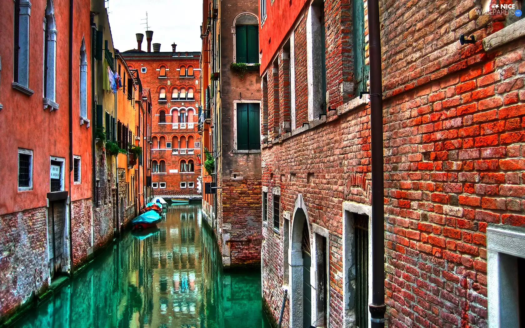 buildings, Venice, canal